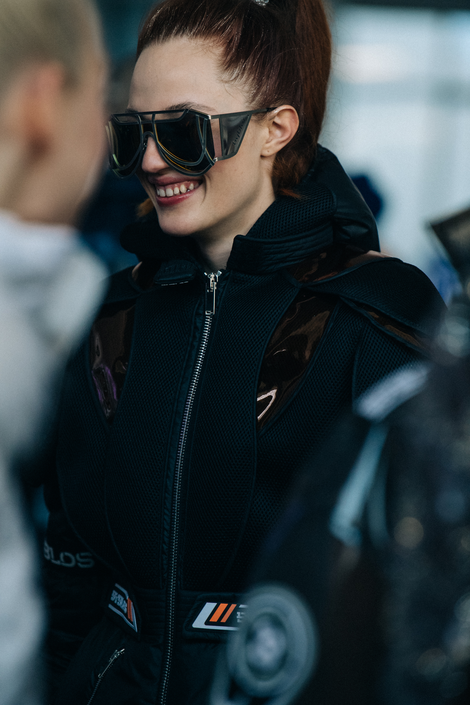 Julia Banas backstage at Byblos