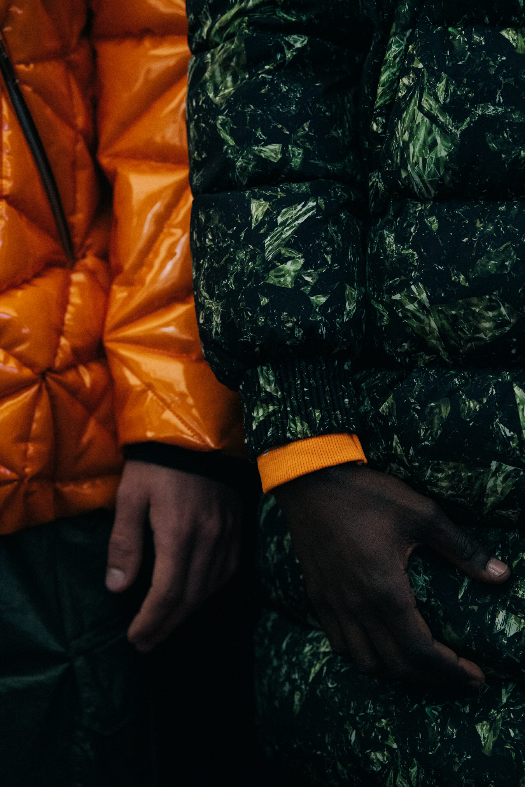 Model wearing orange outfit at Byblos