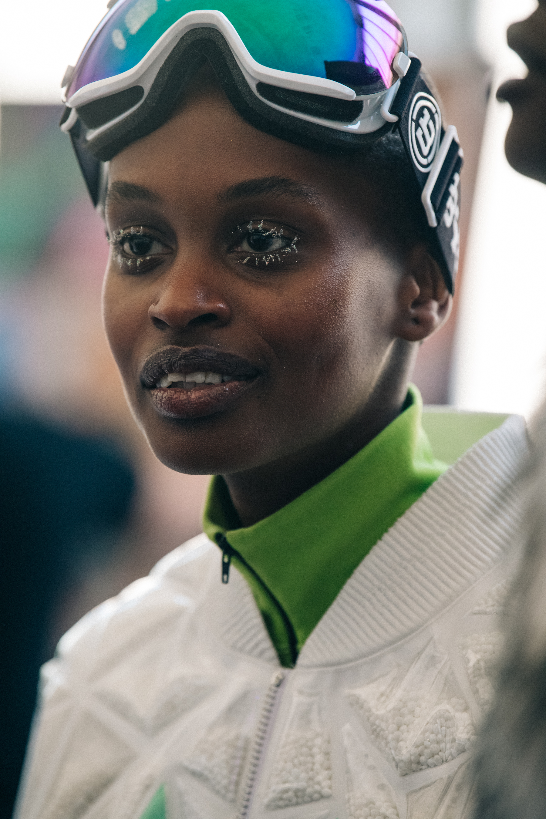 Nella Ngingo backstage at Byblos