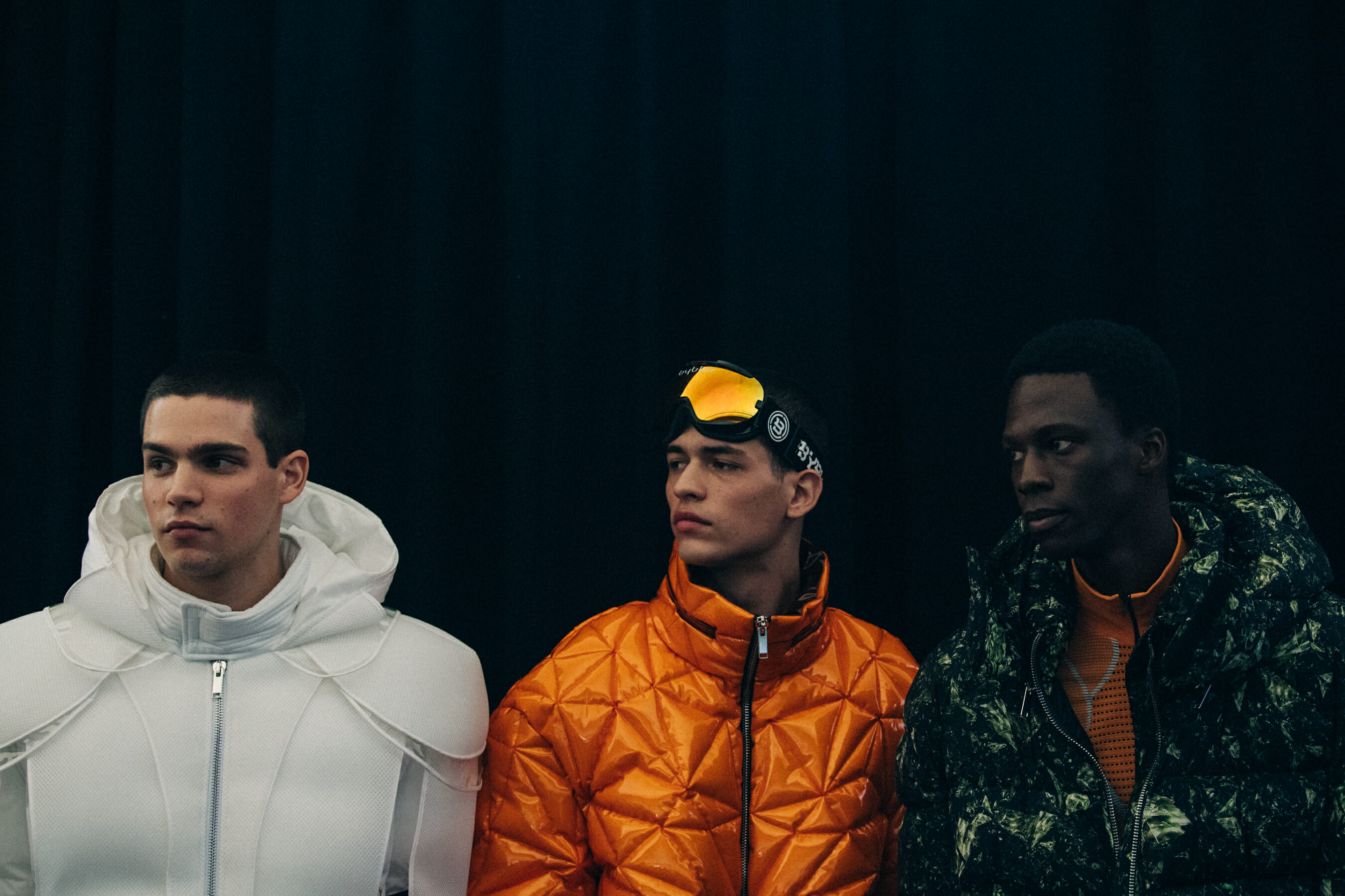 Cherif Douamba backstage at Byblos