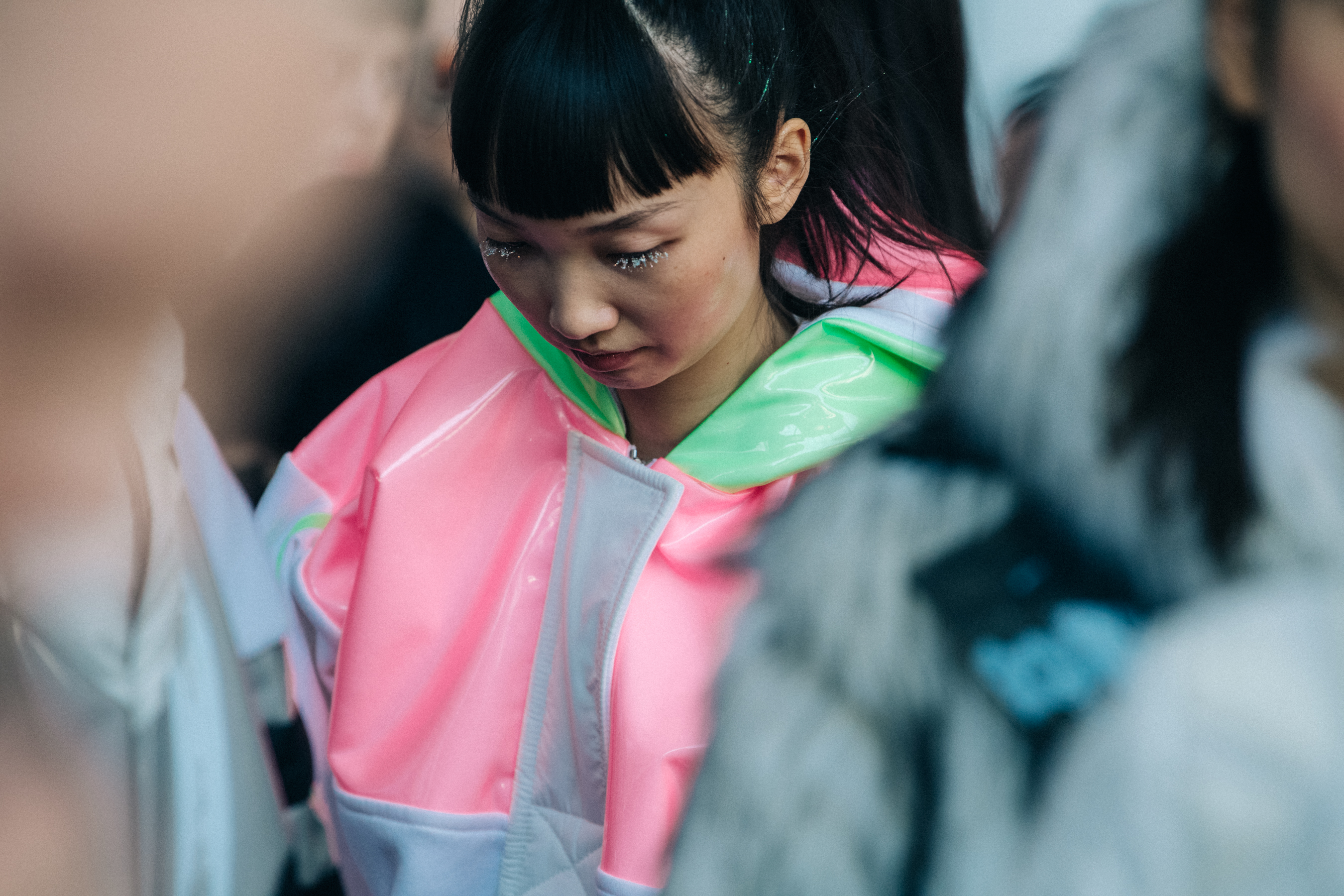 Zhong Liye backstage at Byblos