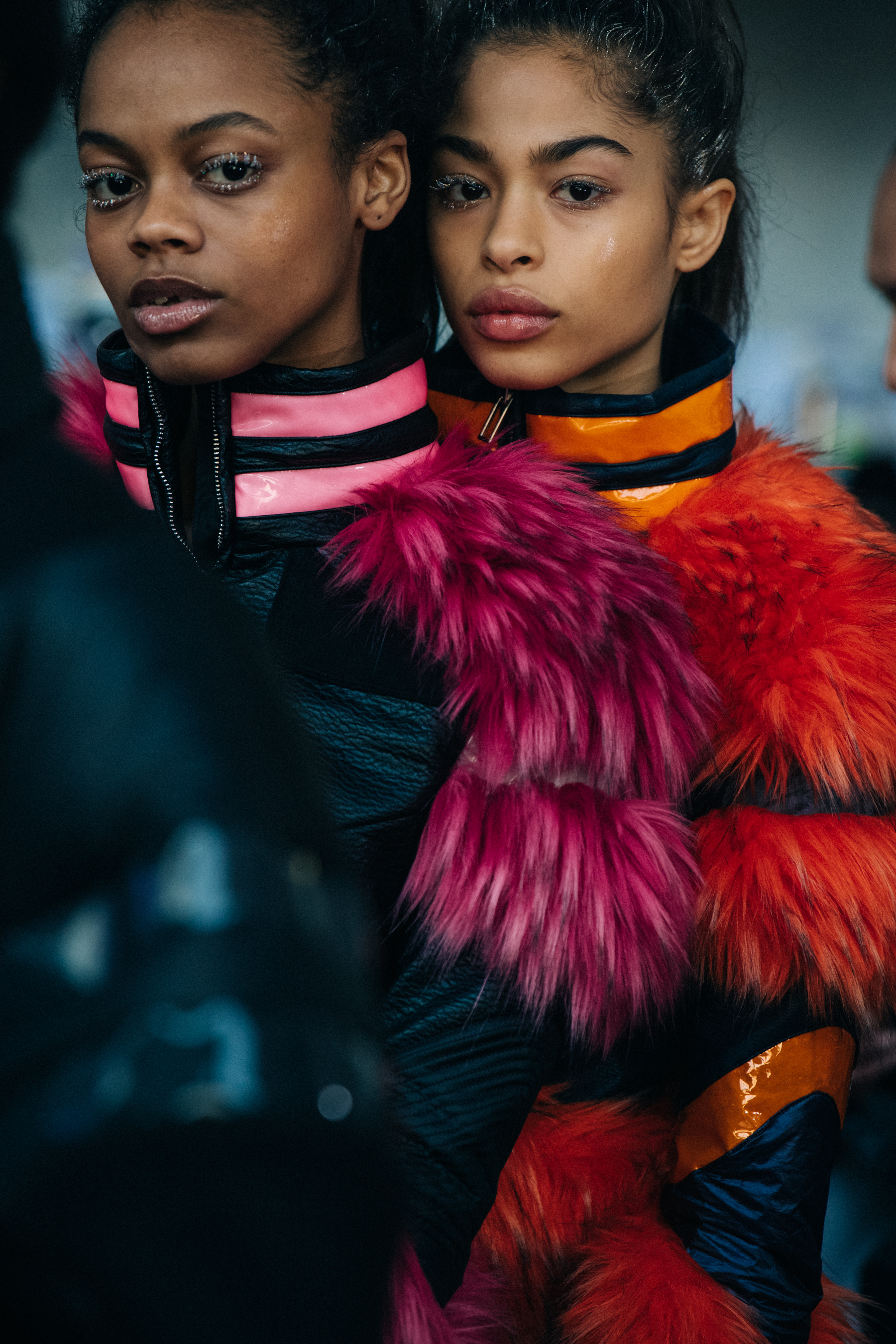 Zoe Thaets backstage at Byblos