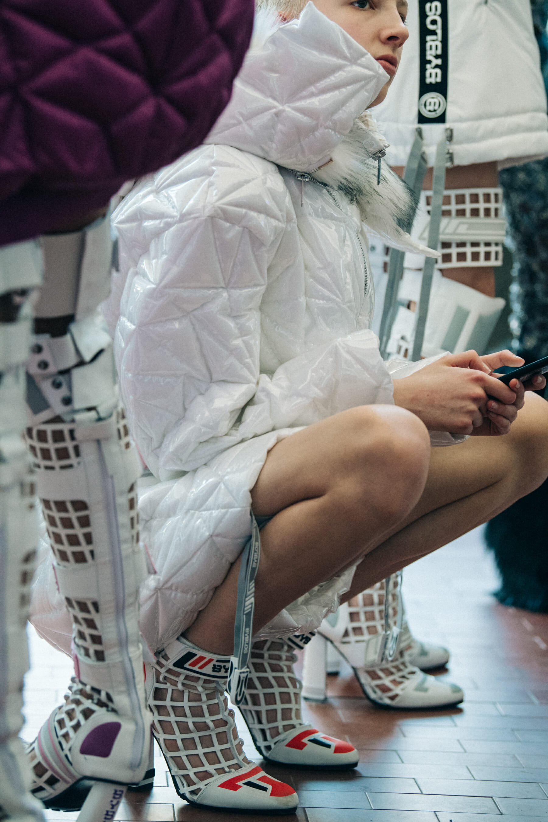 Finn Buchanan backstage at Byblos