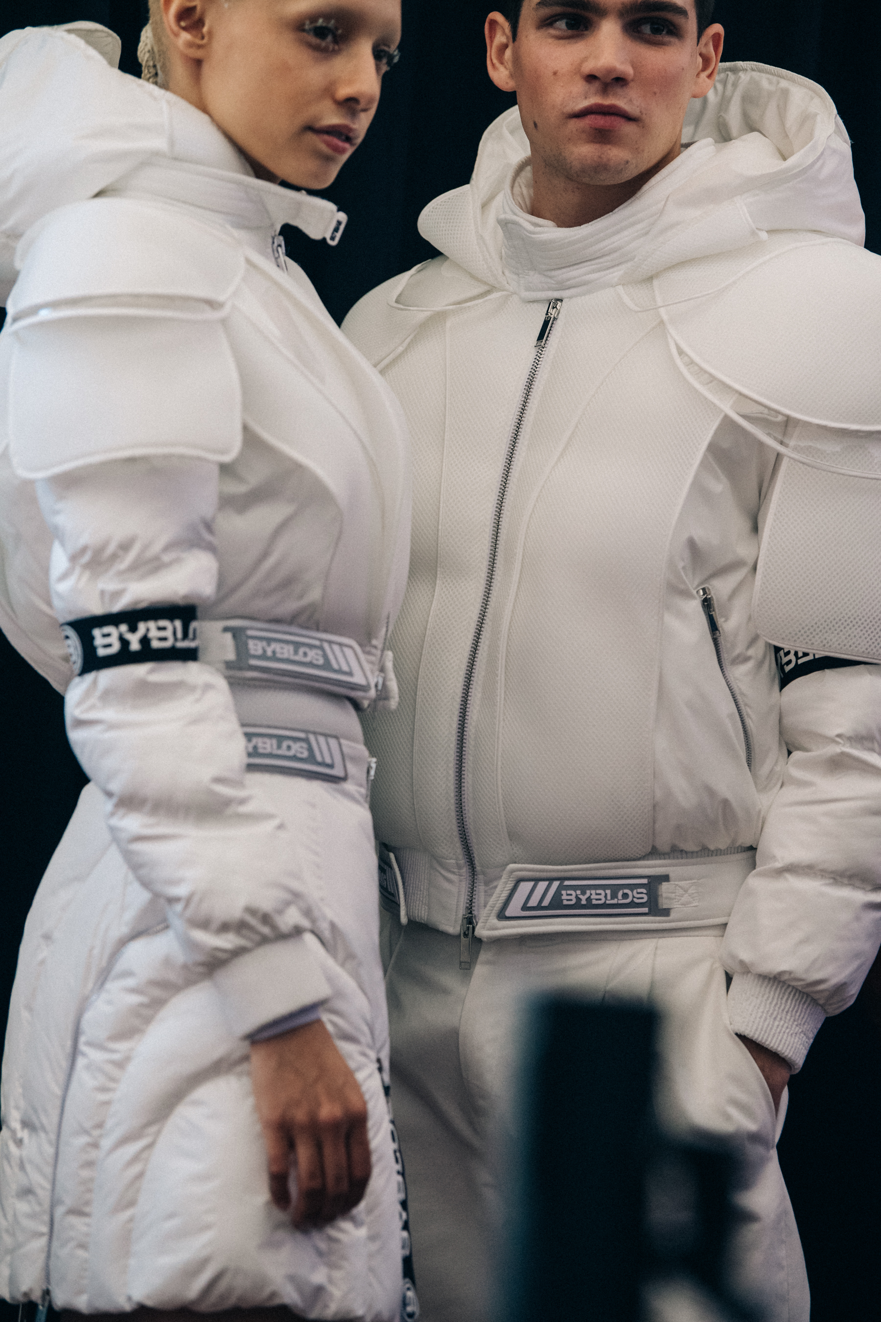 Jazelle Zanaughtti backstage at Byblos