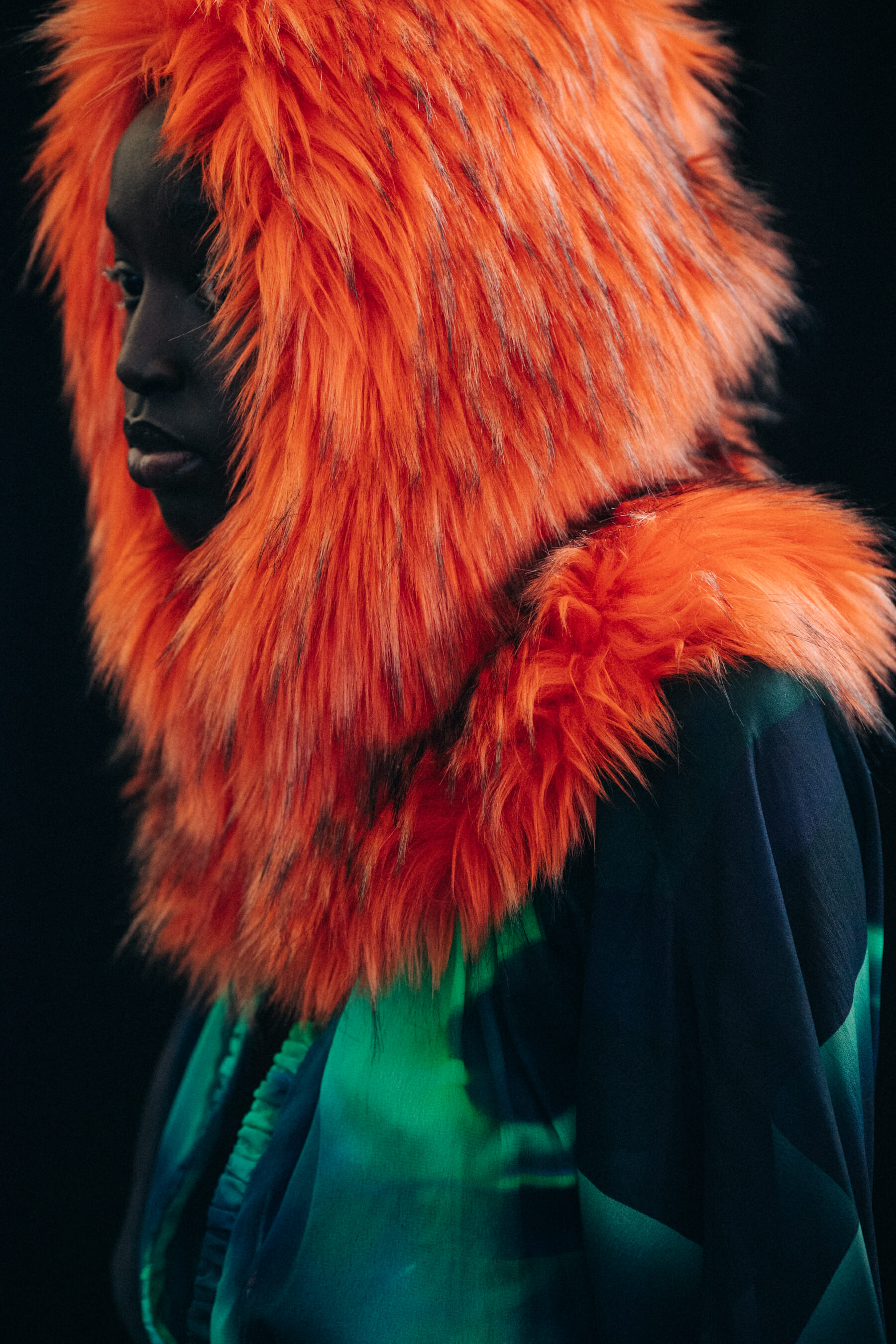 Niko Riam backstage at Byblos
