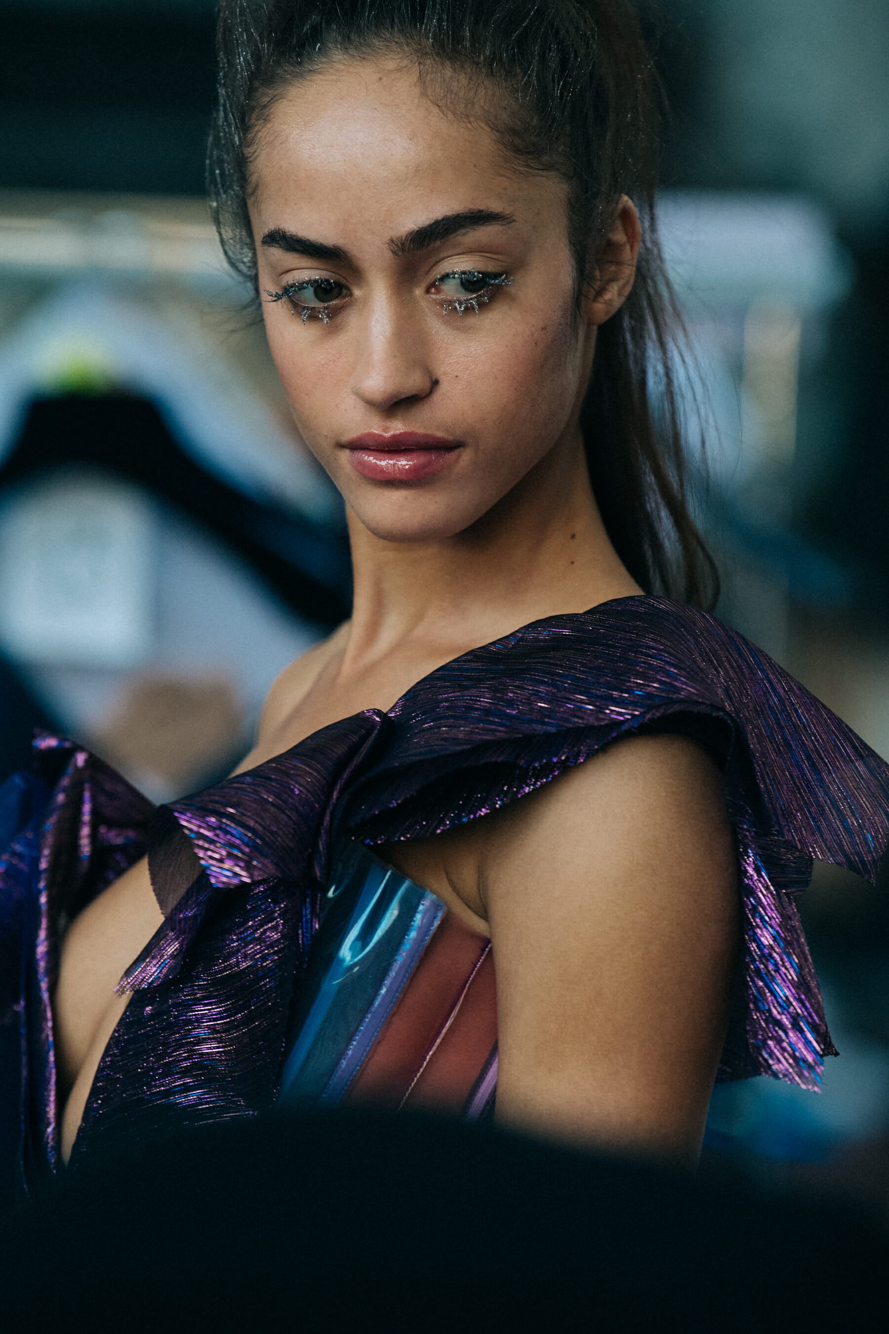 Alanna Arrington backstage at Byblos