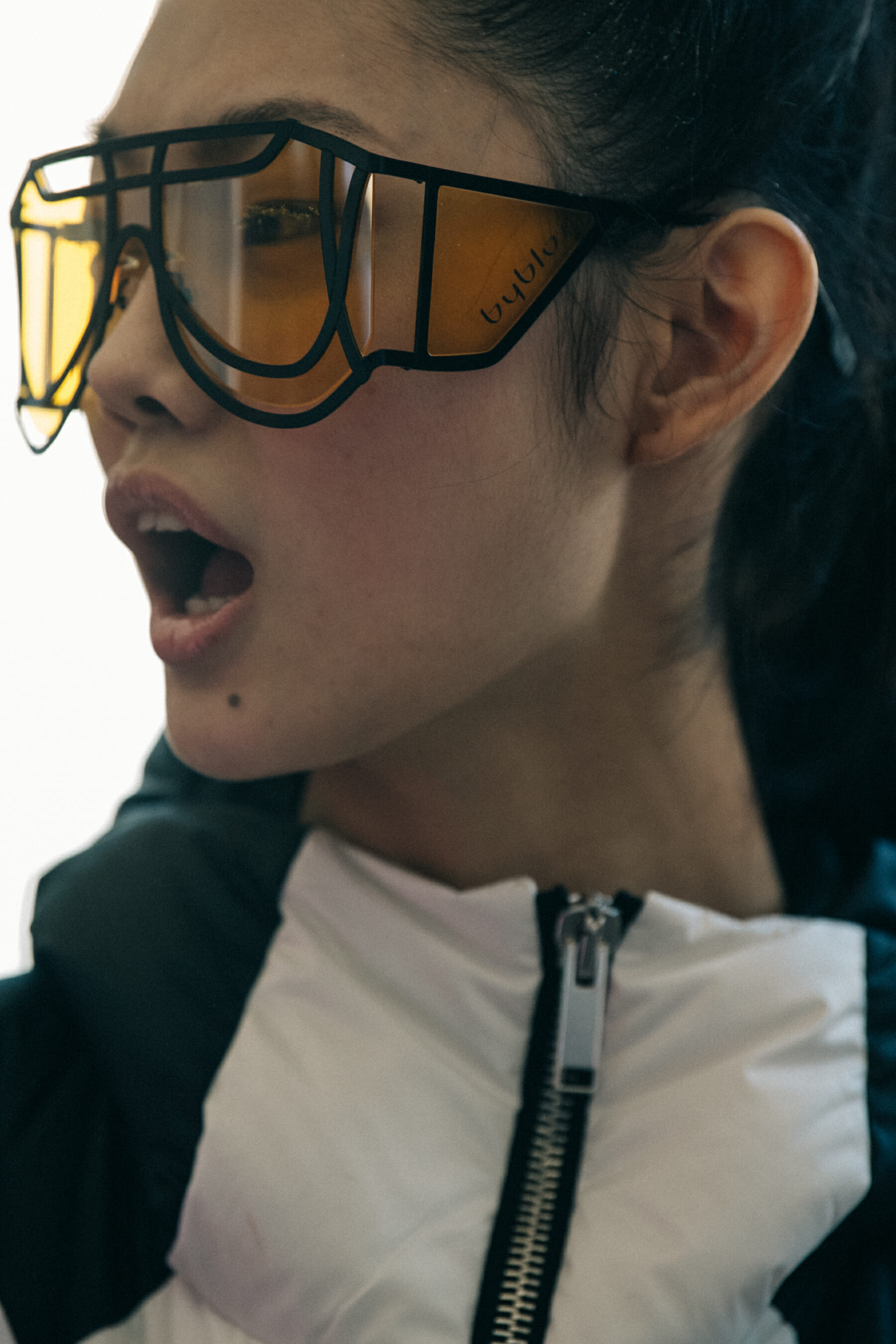Sijia Kang backstage at Byblos