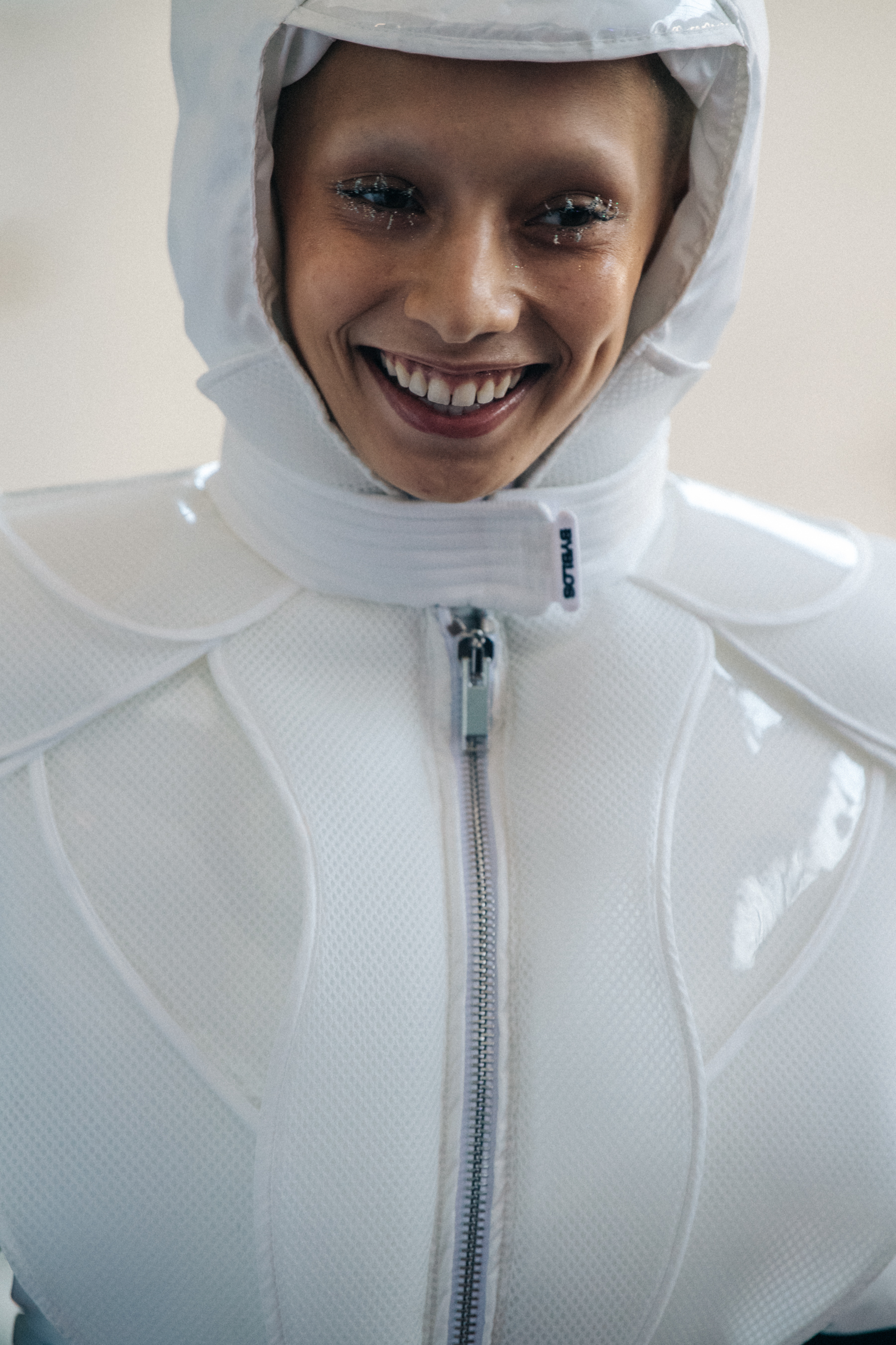Jazelle Zanaughtti backstage at Byblos