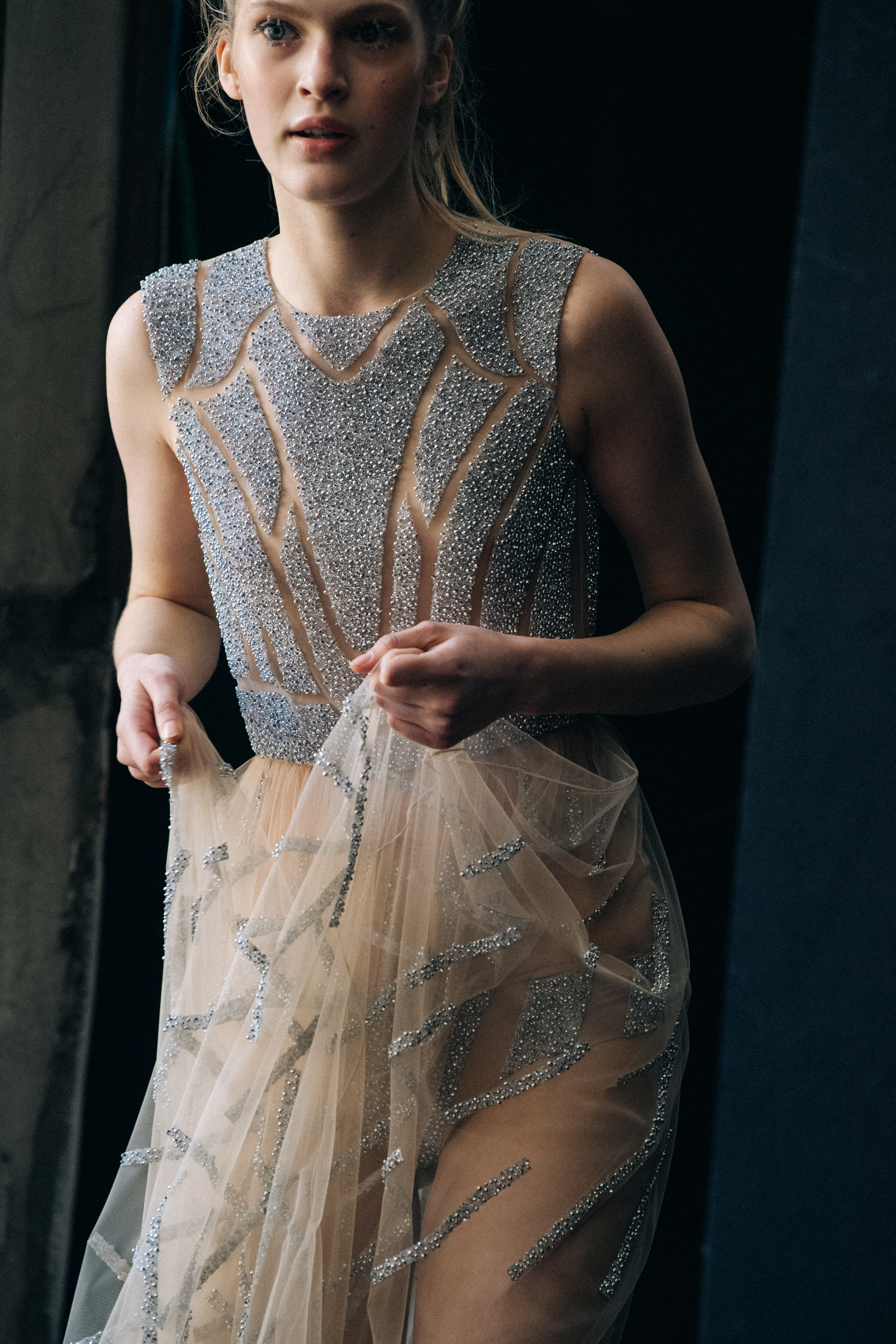 Aivita Muze backstage at Byblos