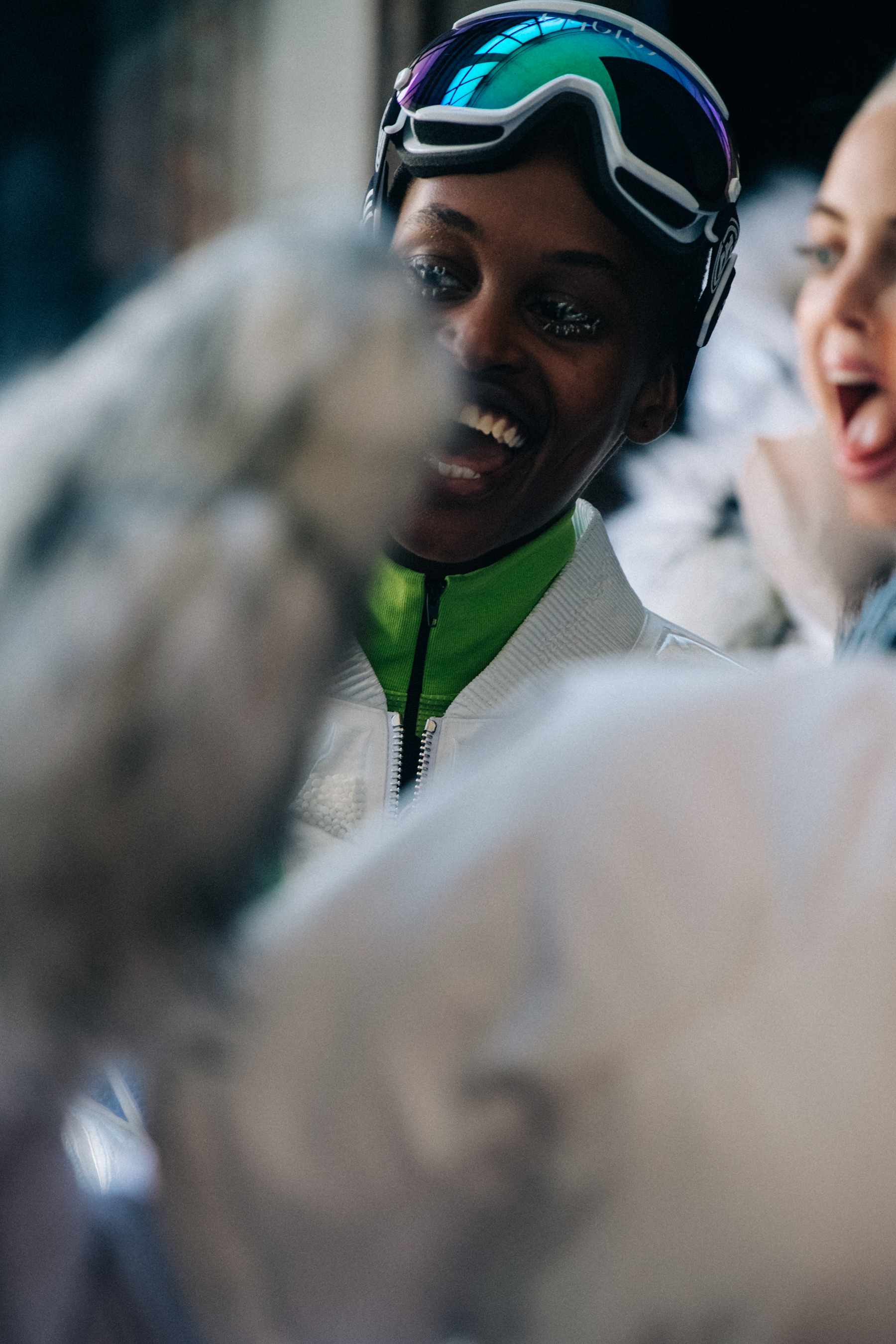 Nella Ngingo backstage at Byblos