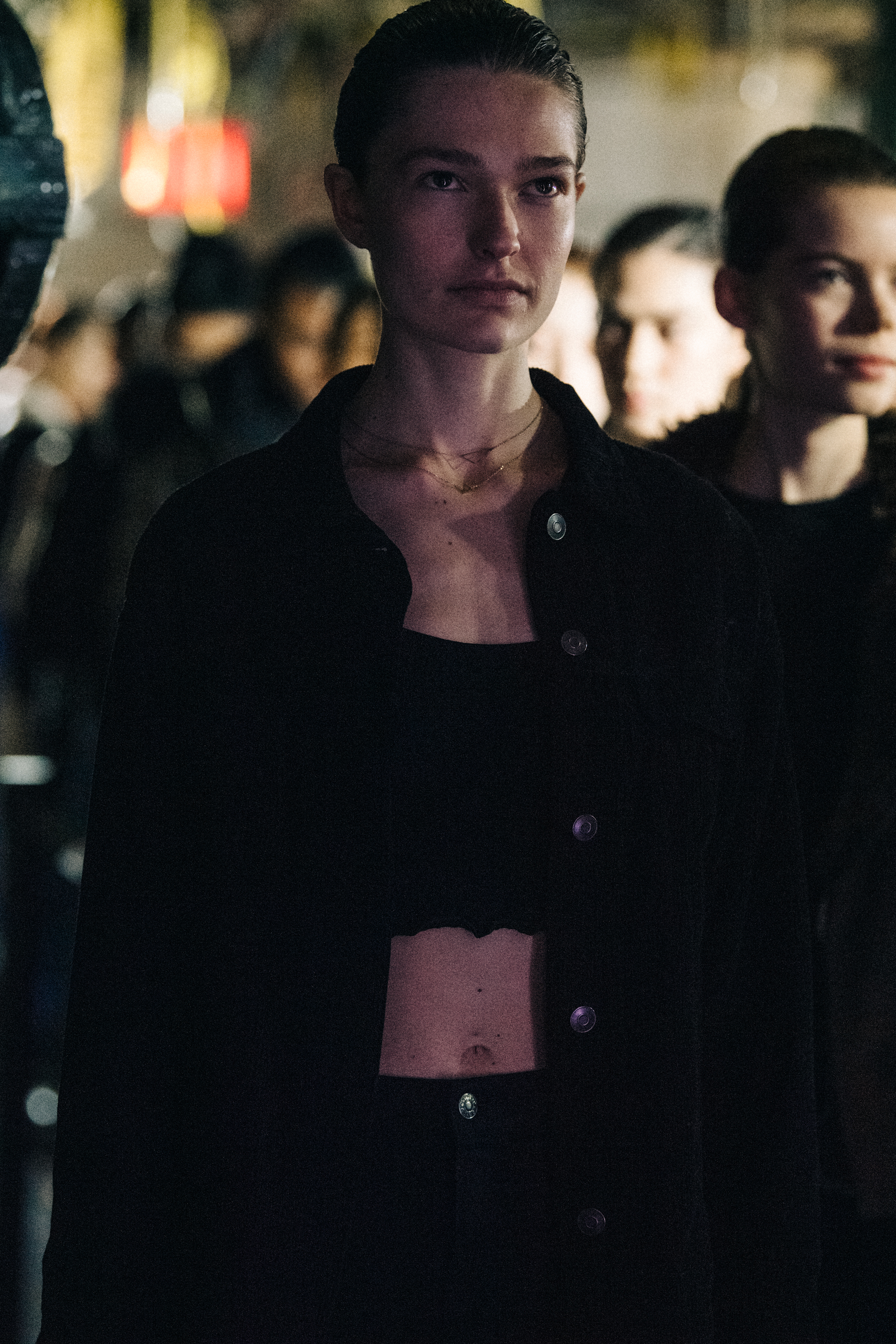 Laura Schoenmakers backstage at Dion Lee