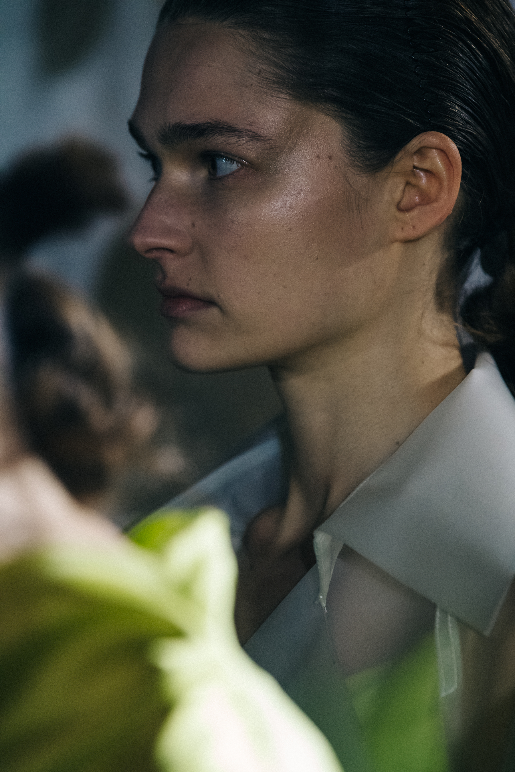 Laura Schoenmakers backstage at Dion Lee