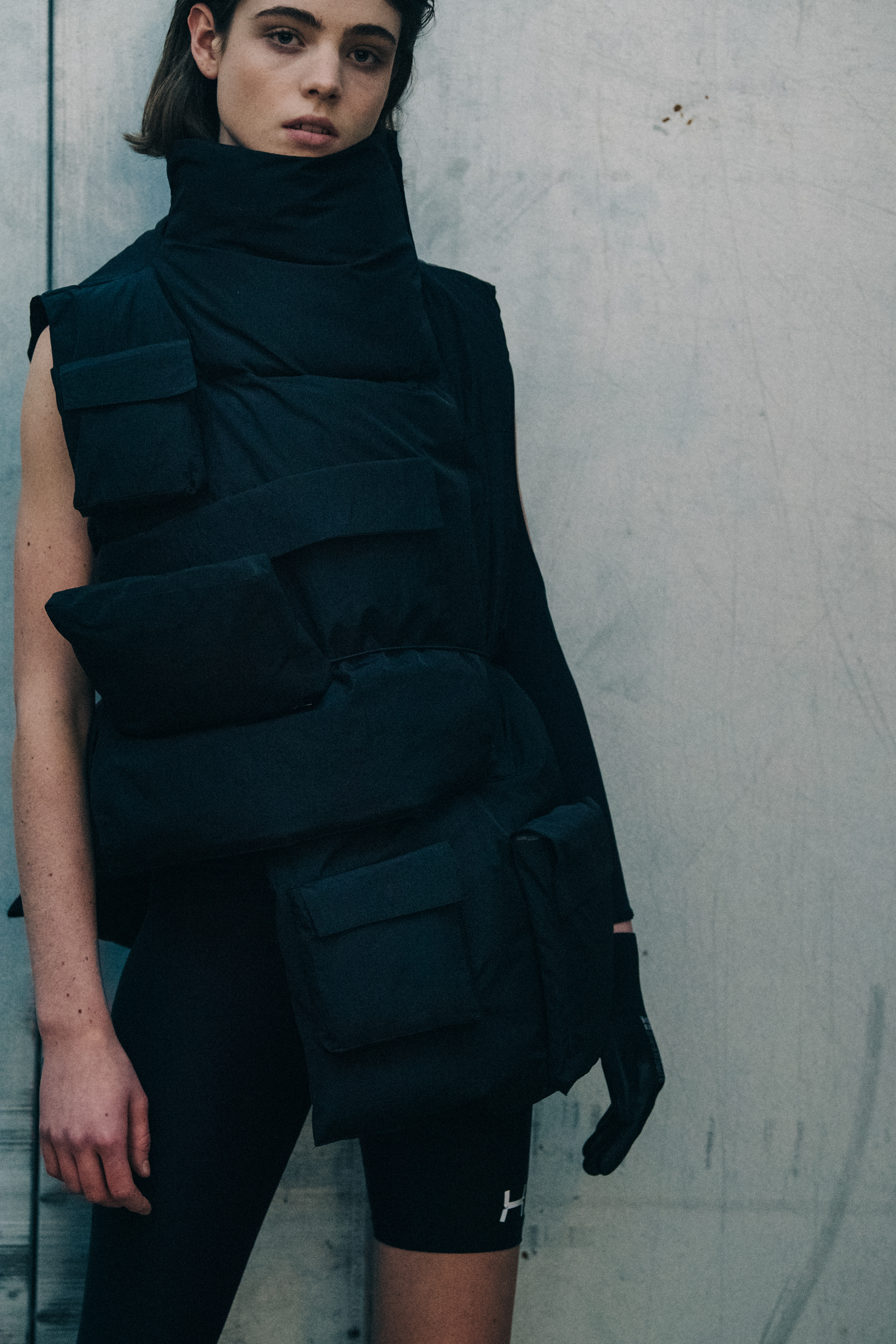 Sarah Louise Runge backstage at Heliot Emil