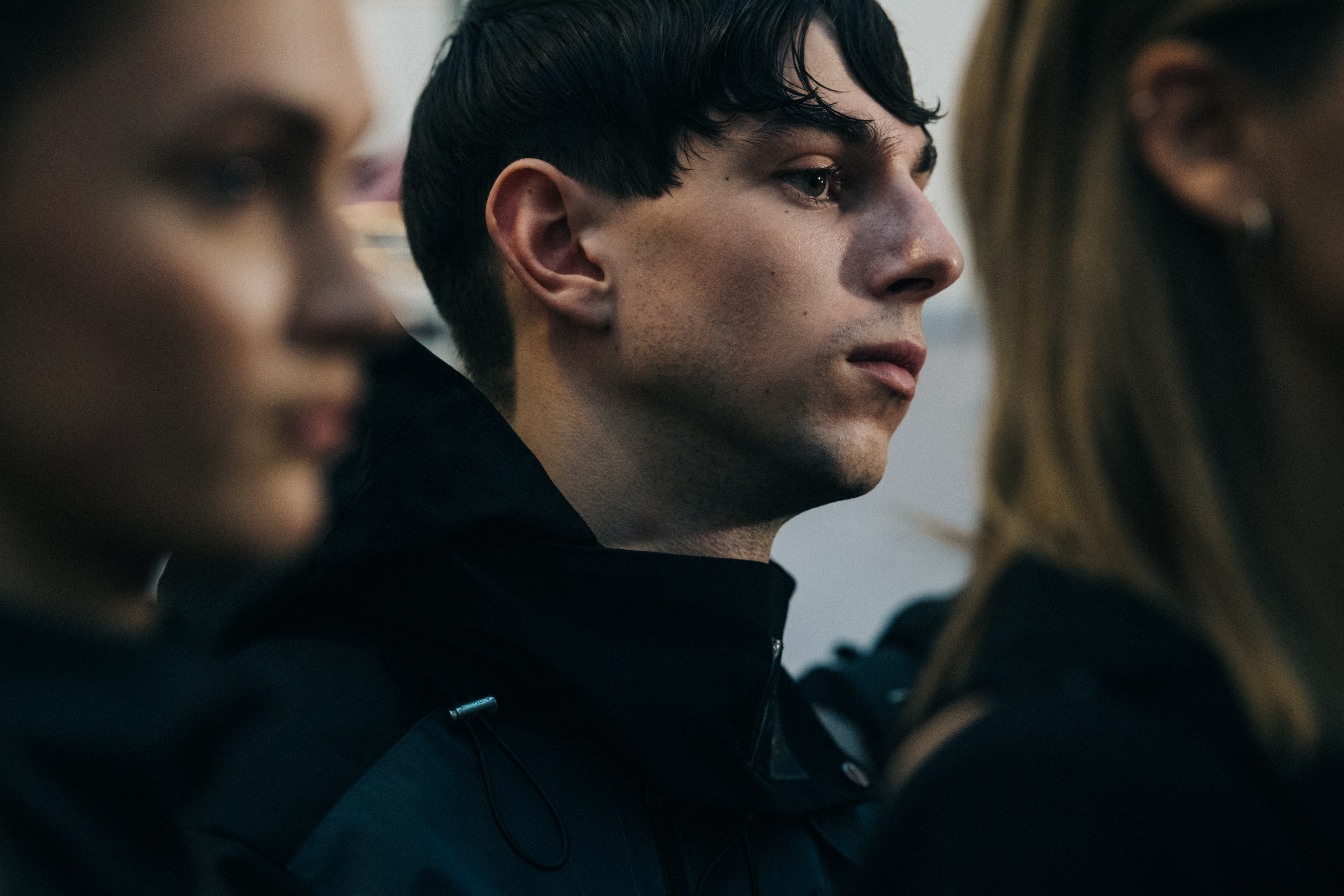 Oscar Rueban Quackenbush backstage at Heliot Emil