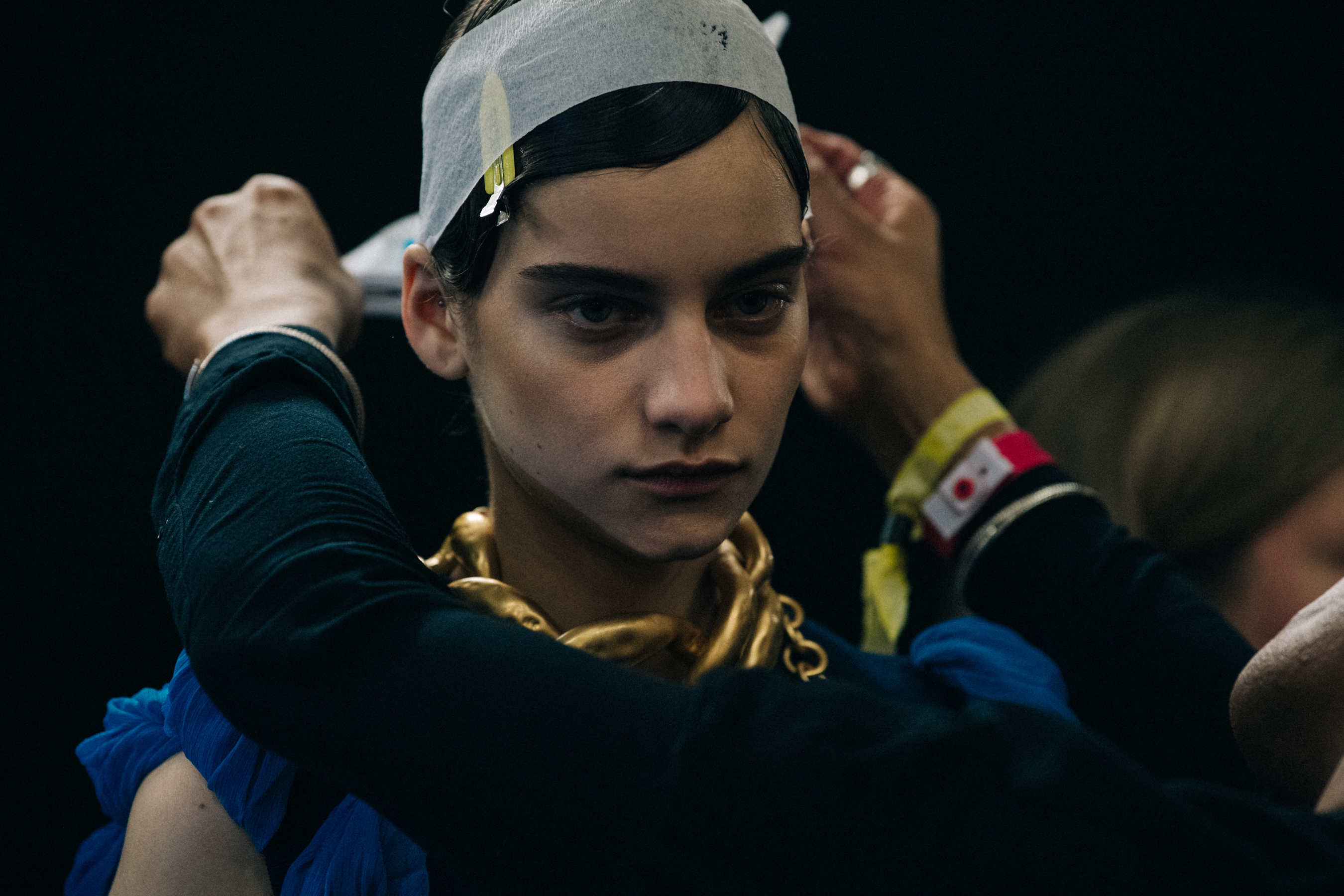 Alina Bolotina backstage at JW Anderson