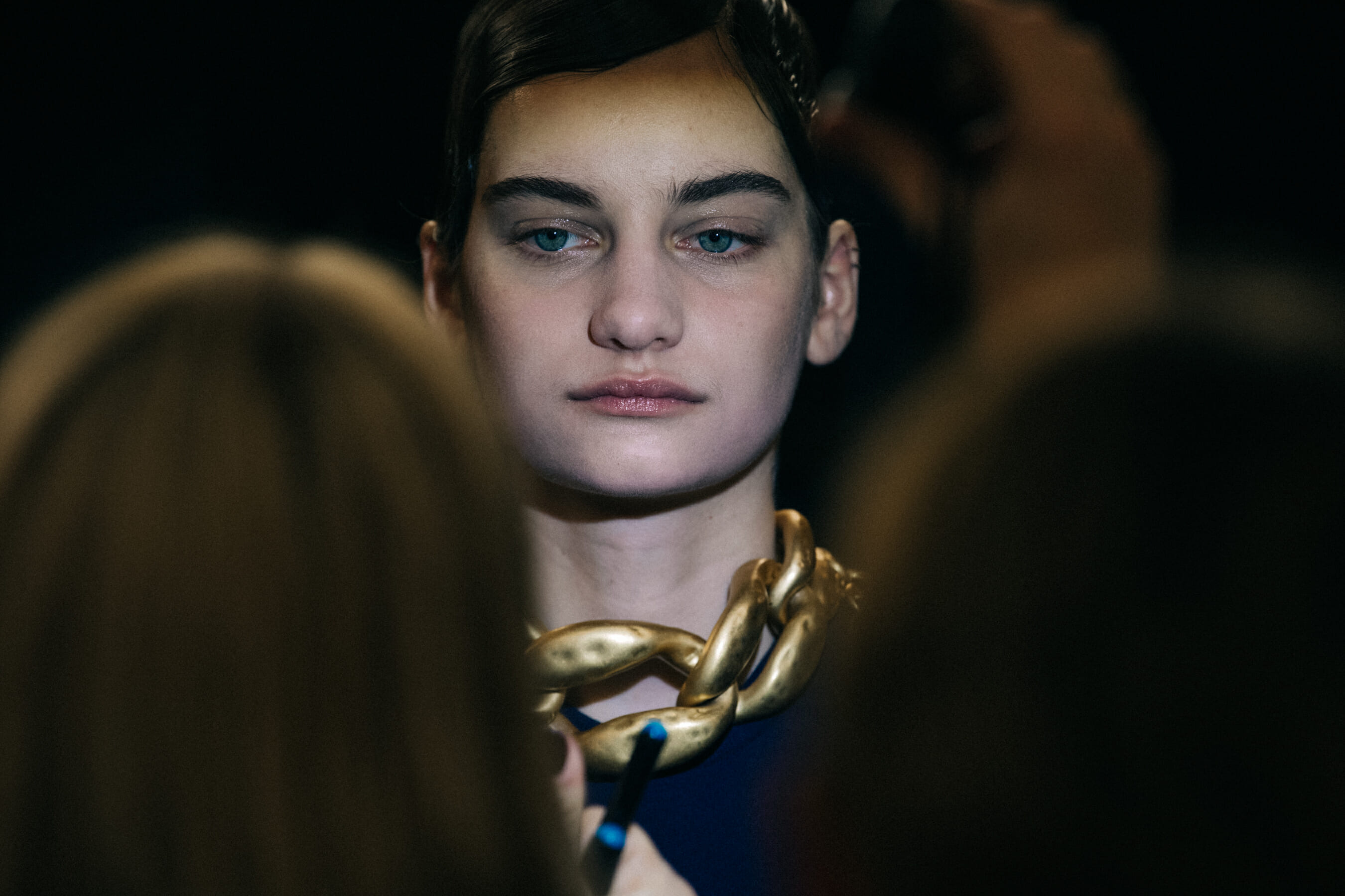 Alina Bolotina backstage at JW Anderson