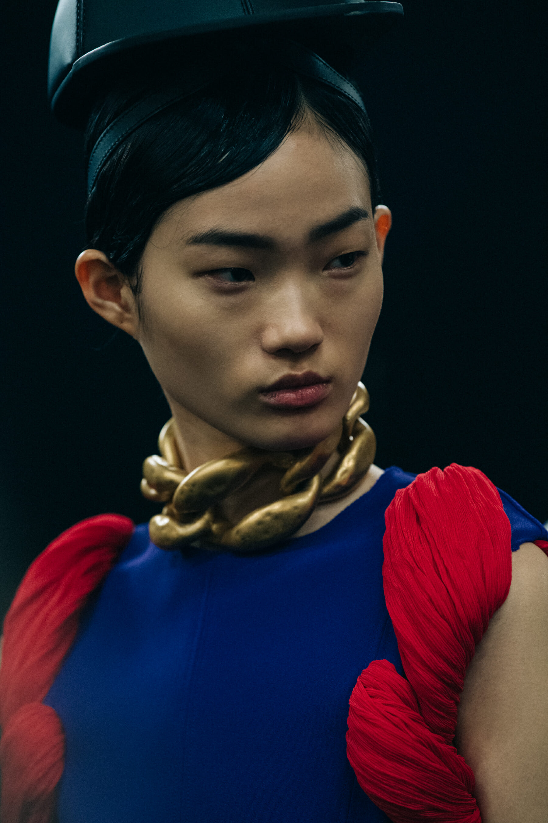Hyun Ji Shin backstage at JW Anderson