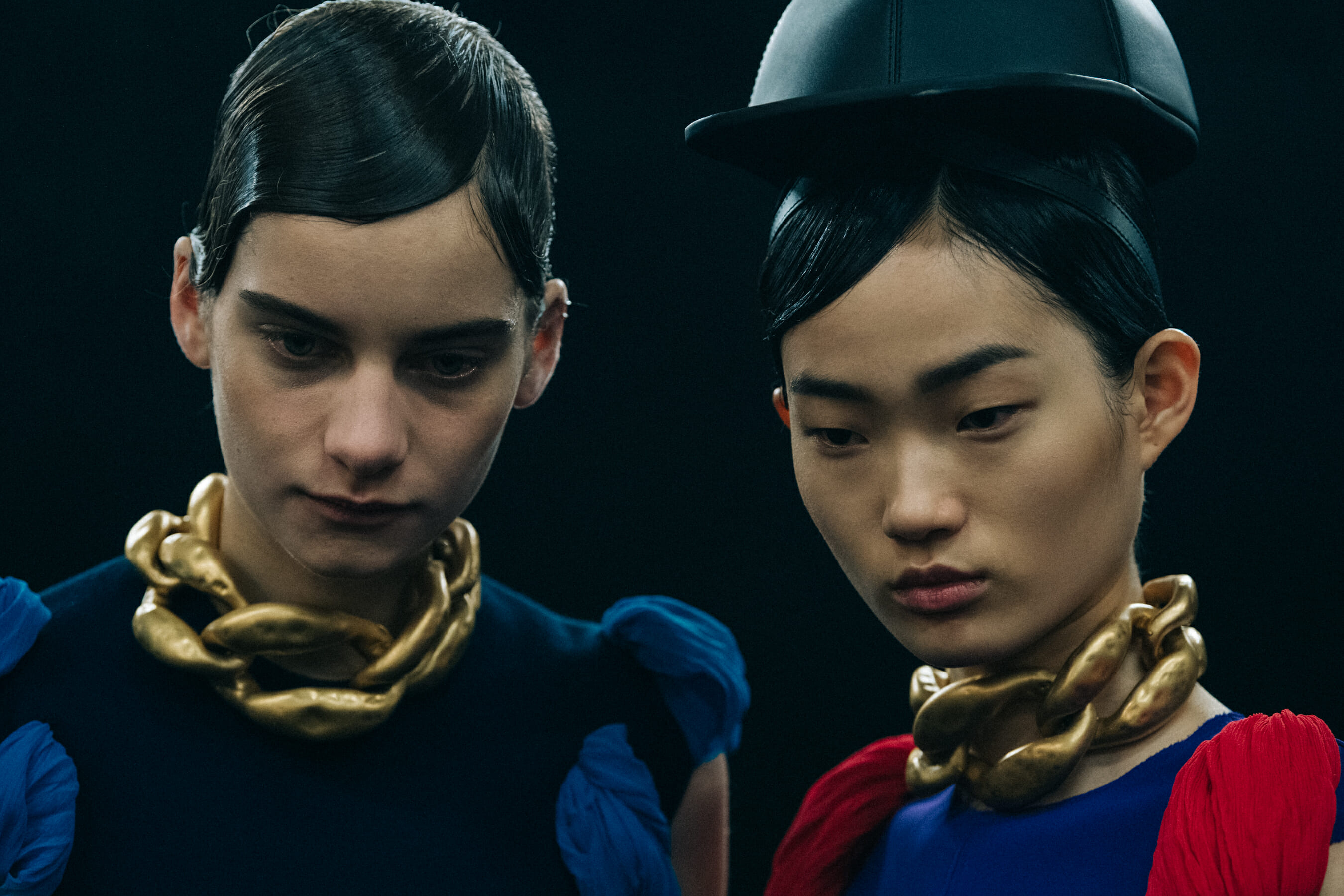 Hyun Ji Shin backstage at JW Anderson