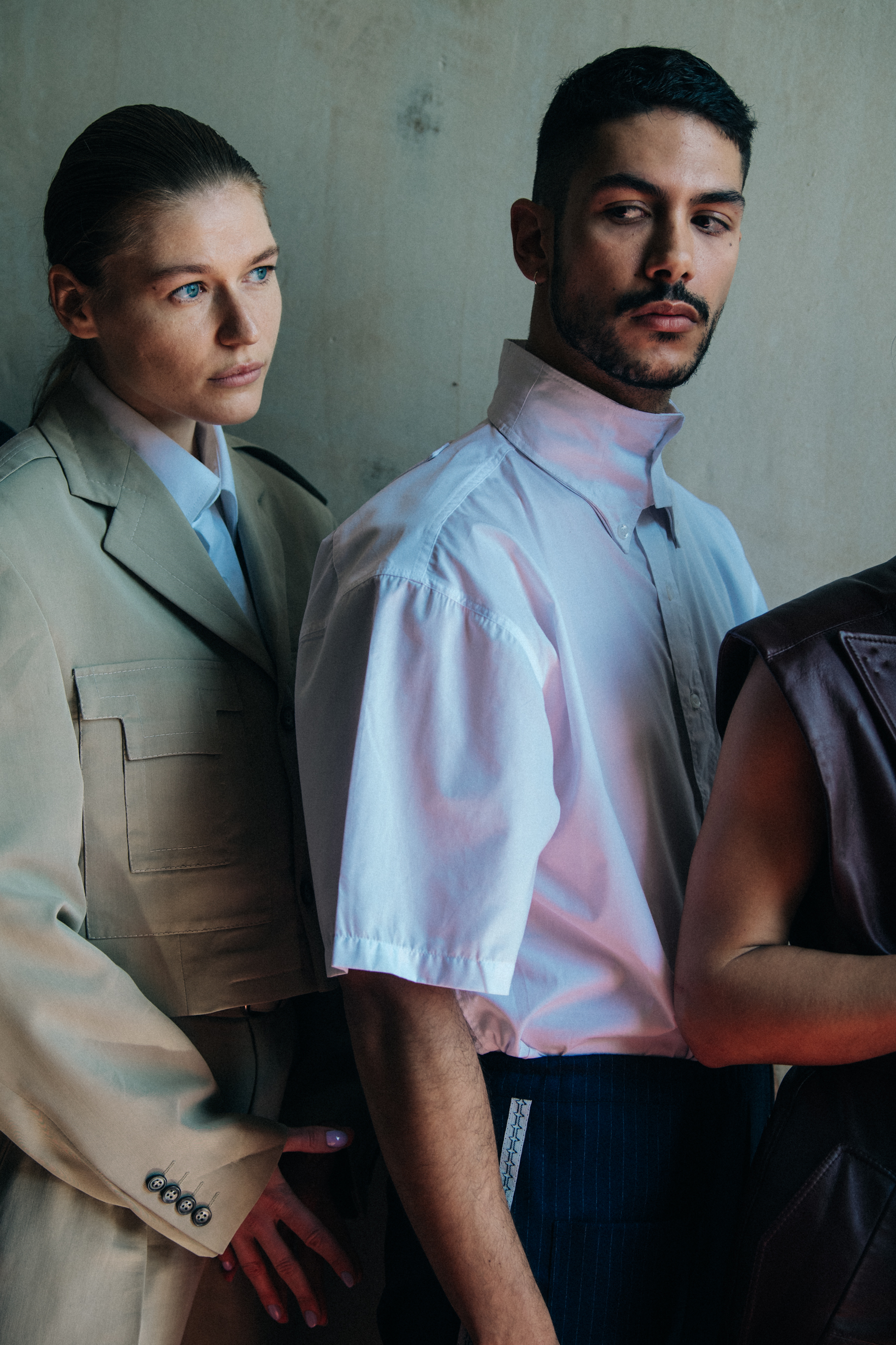 Models wearing smart outfits at Situationist
