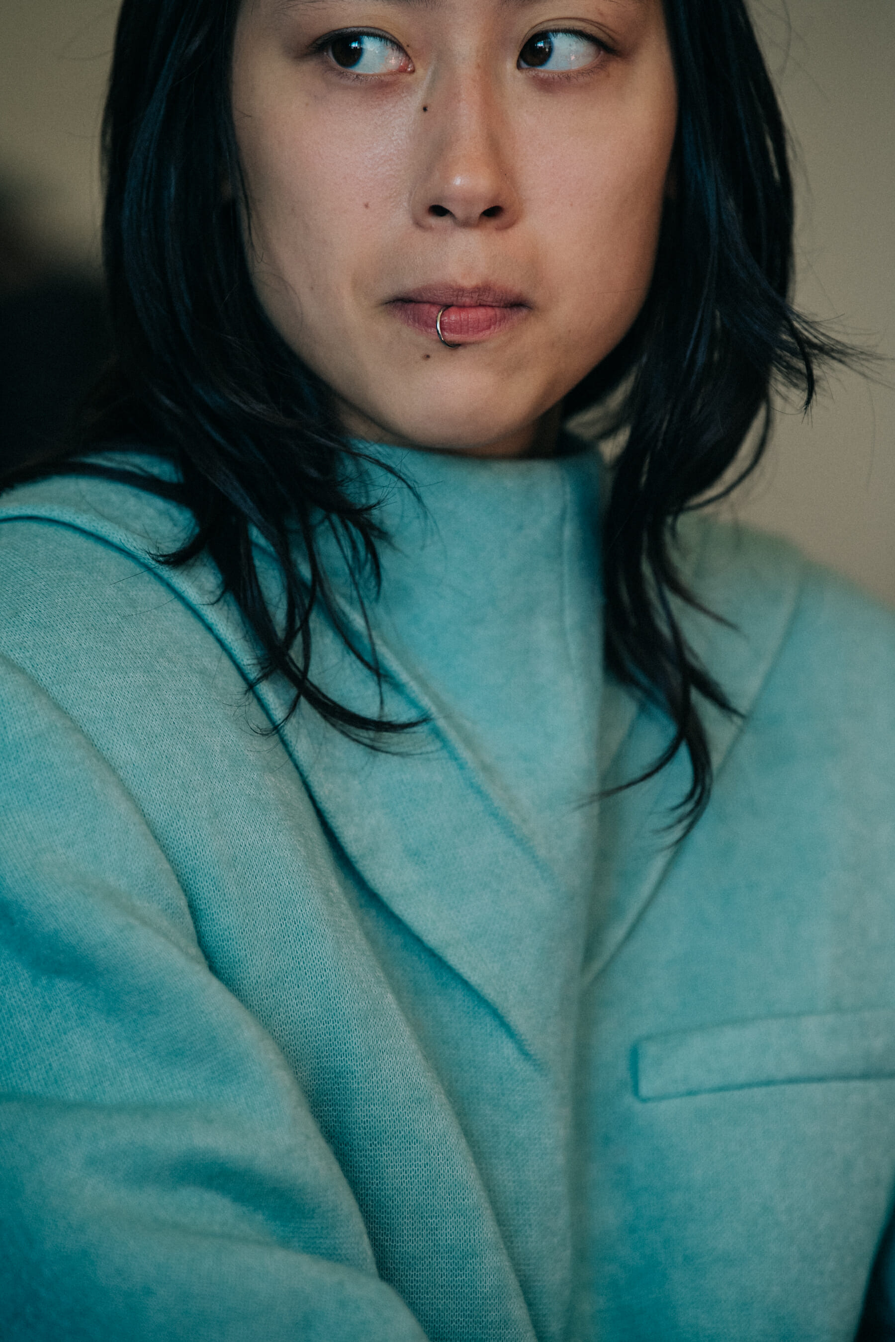 Nina Potskhishvili backstage at Situationist