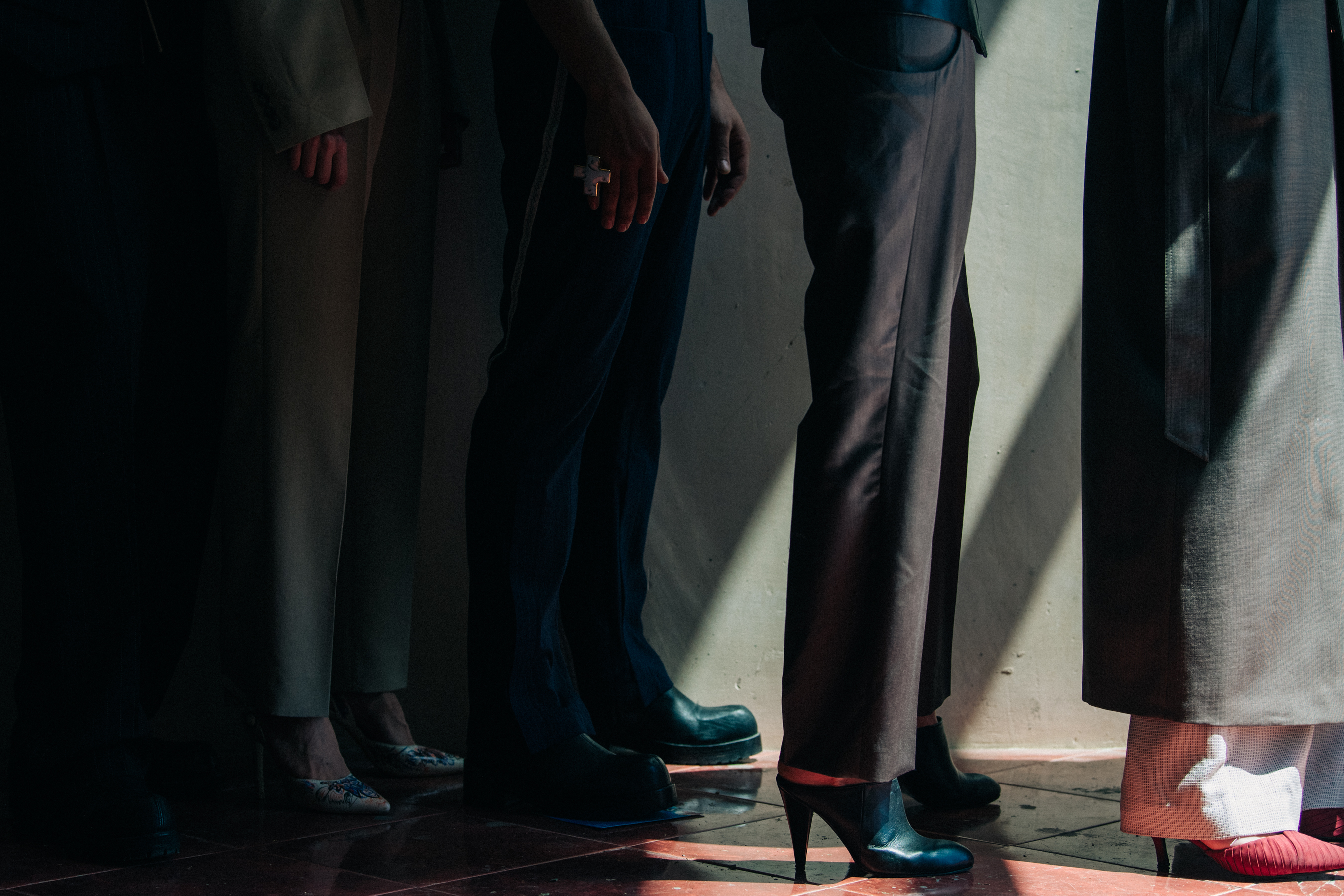 Models wearing smart outfits at Situationist