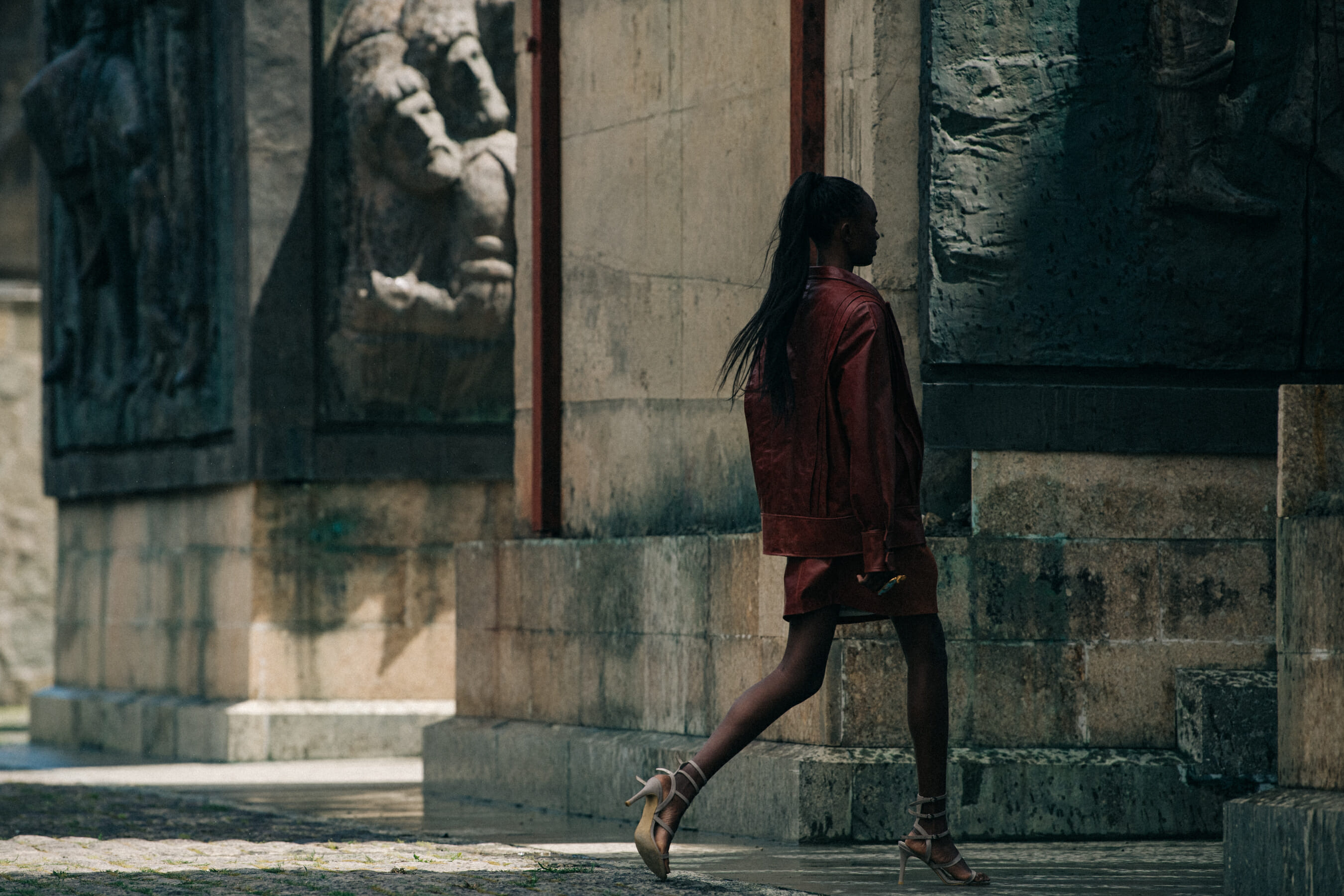Nicole Atieno backstage at Situationist