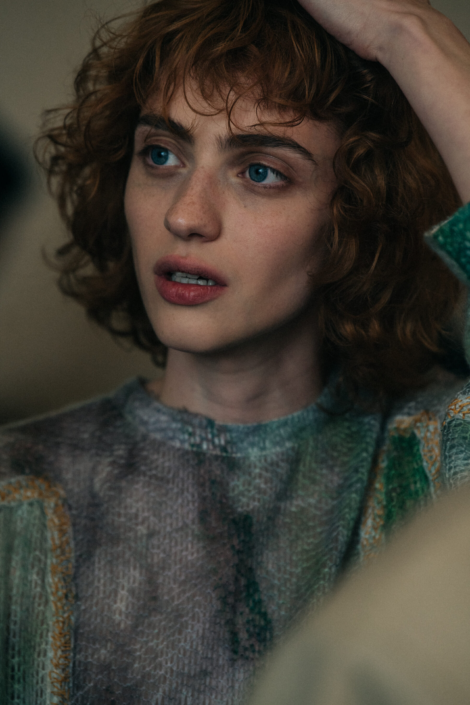 Lika Rigvava backstage at Situationist