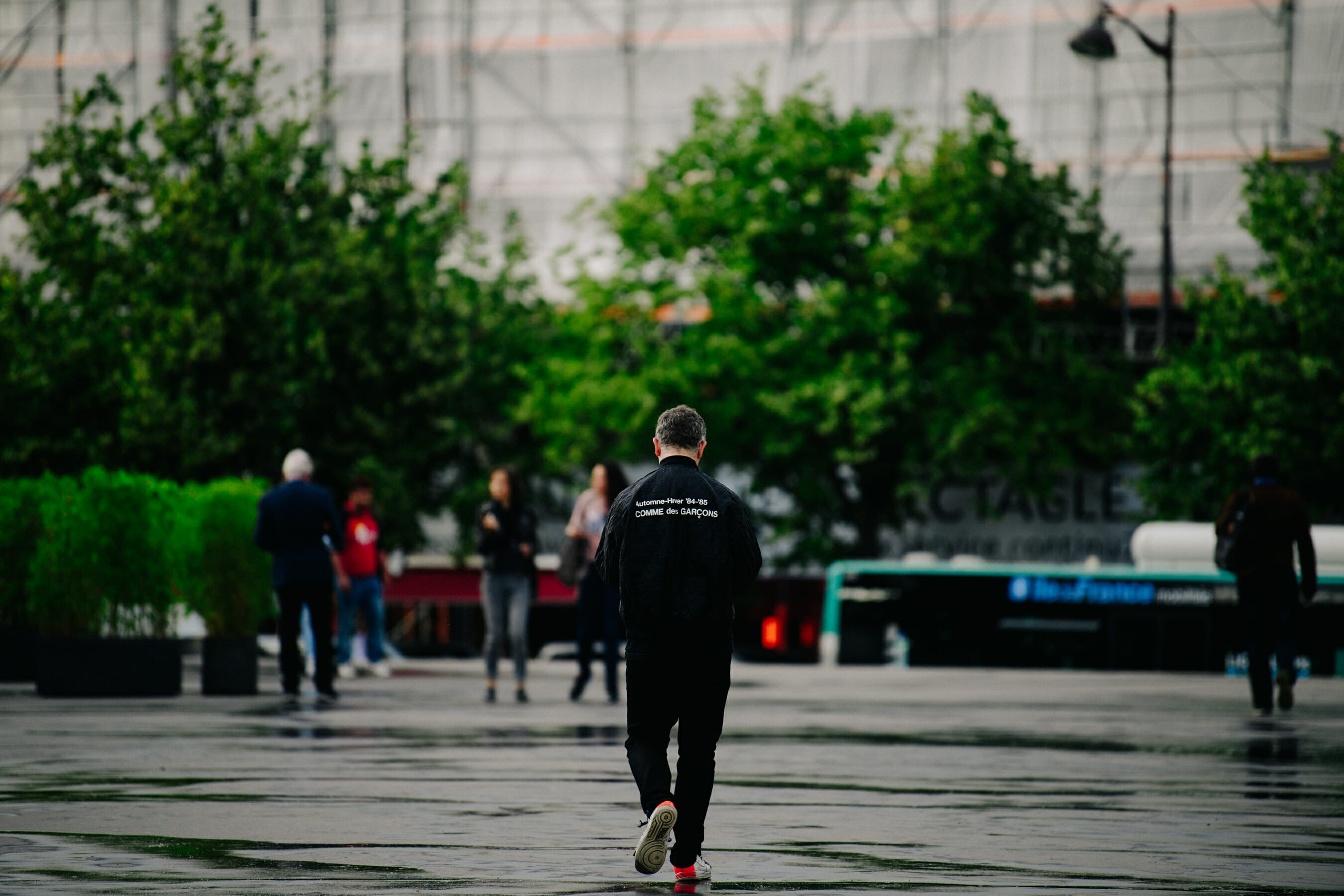 Man wearing Nike Acronym sneakers