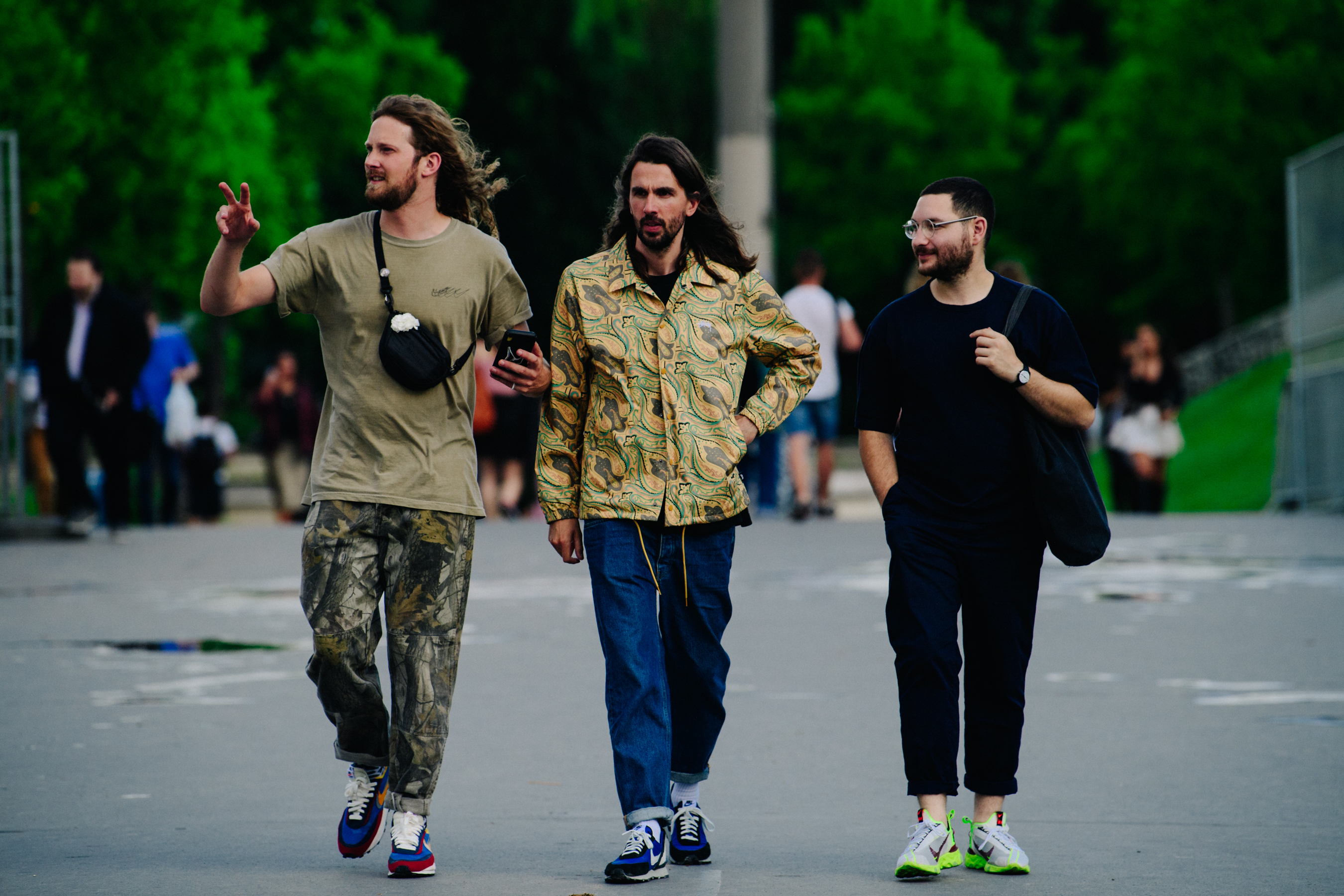 Men wearing camo