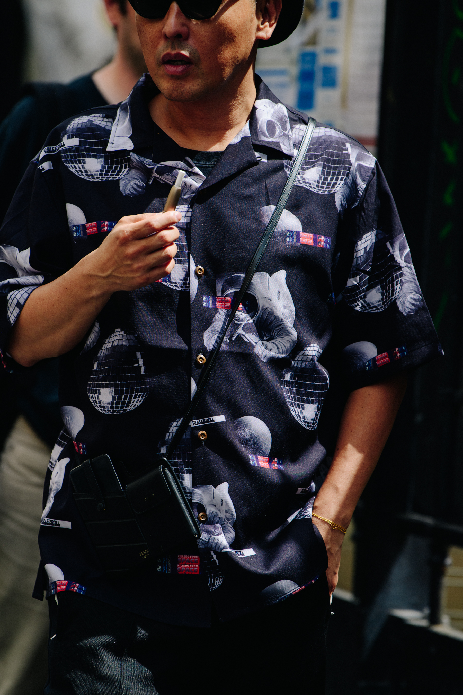 Man wearing black shirt