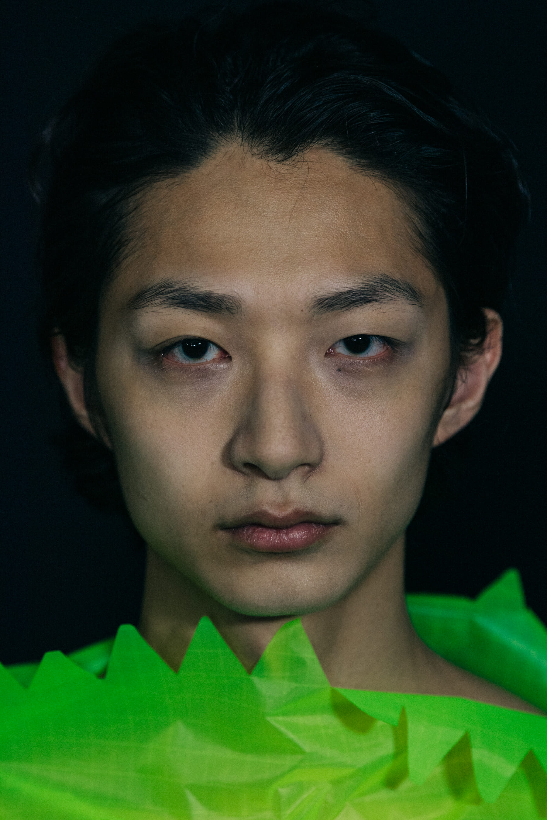 Portrait of model at Craig Green