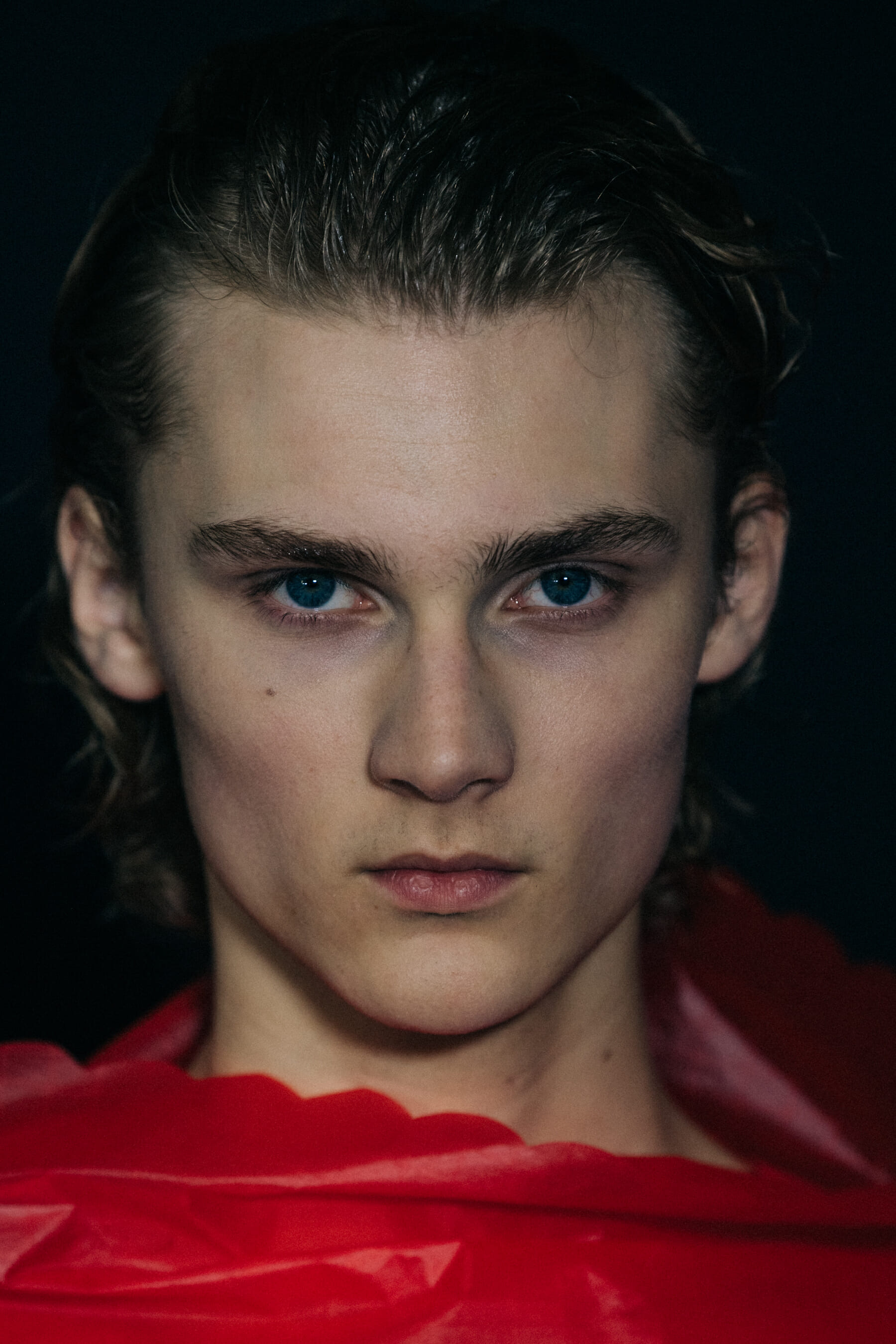 Abe Paymans backstage at Craig Green