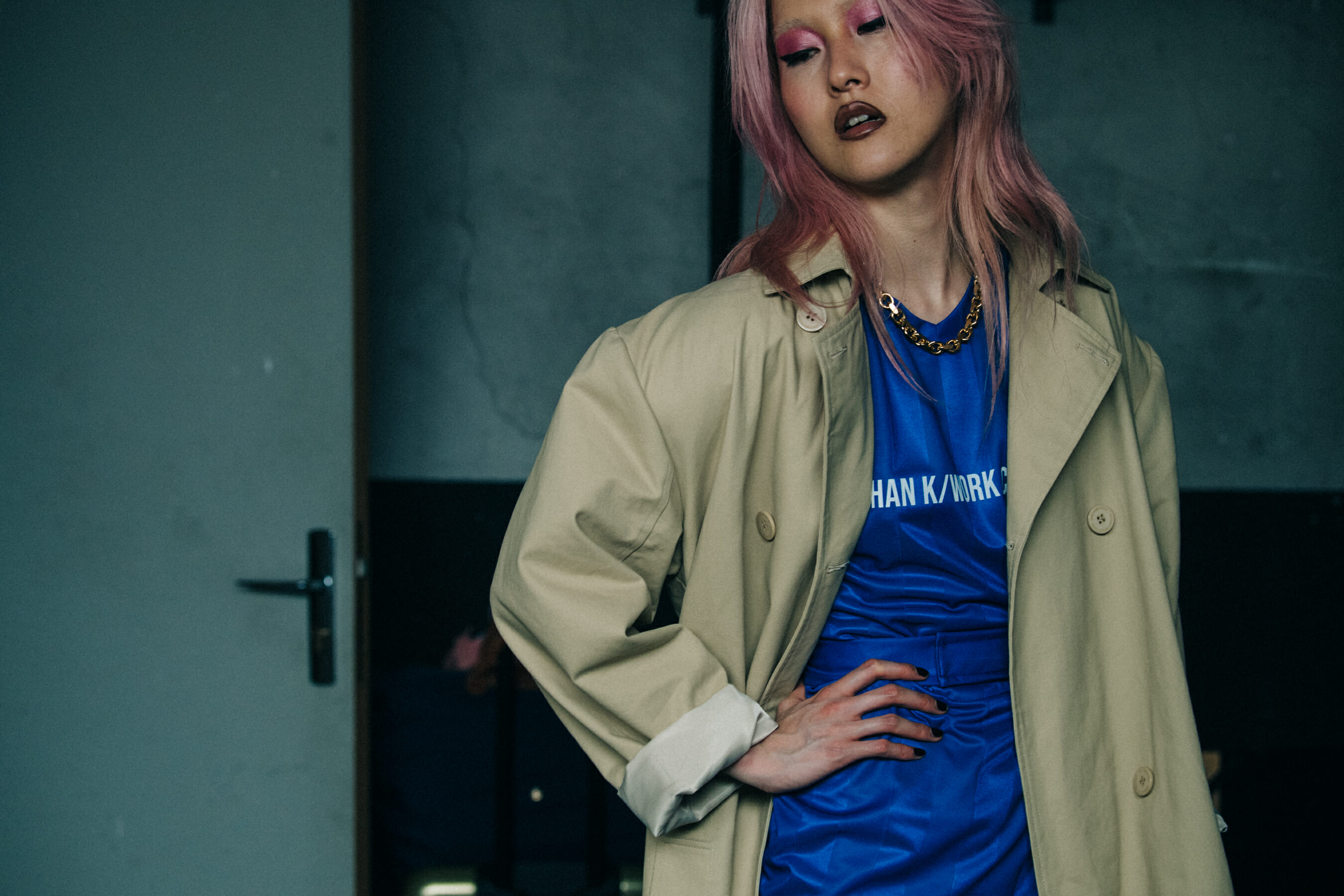 Models wearing light jacket at Han Kjobenhavn