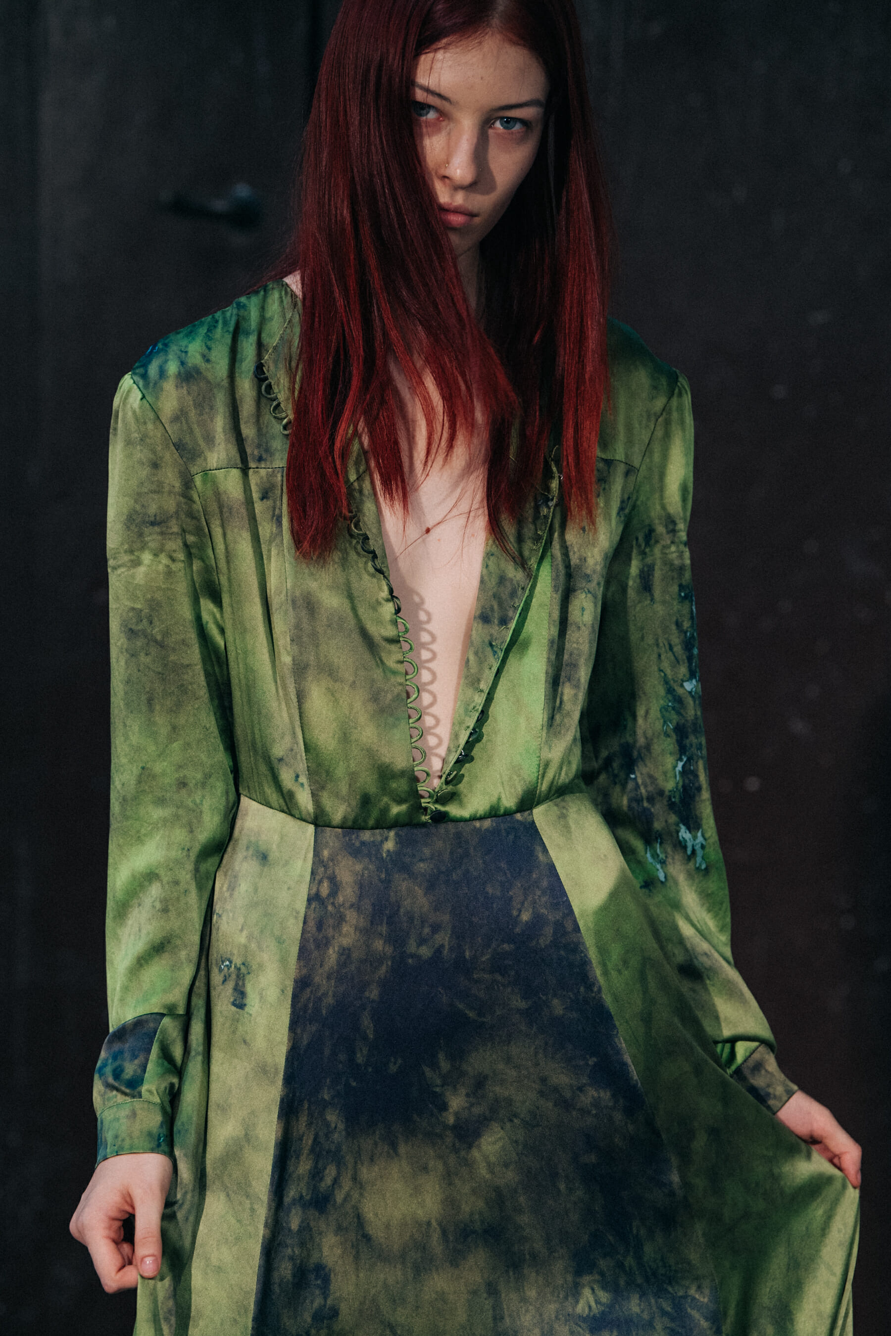 Remington WIlliams backstage at S.R. STUDIO LA.CA.