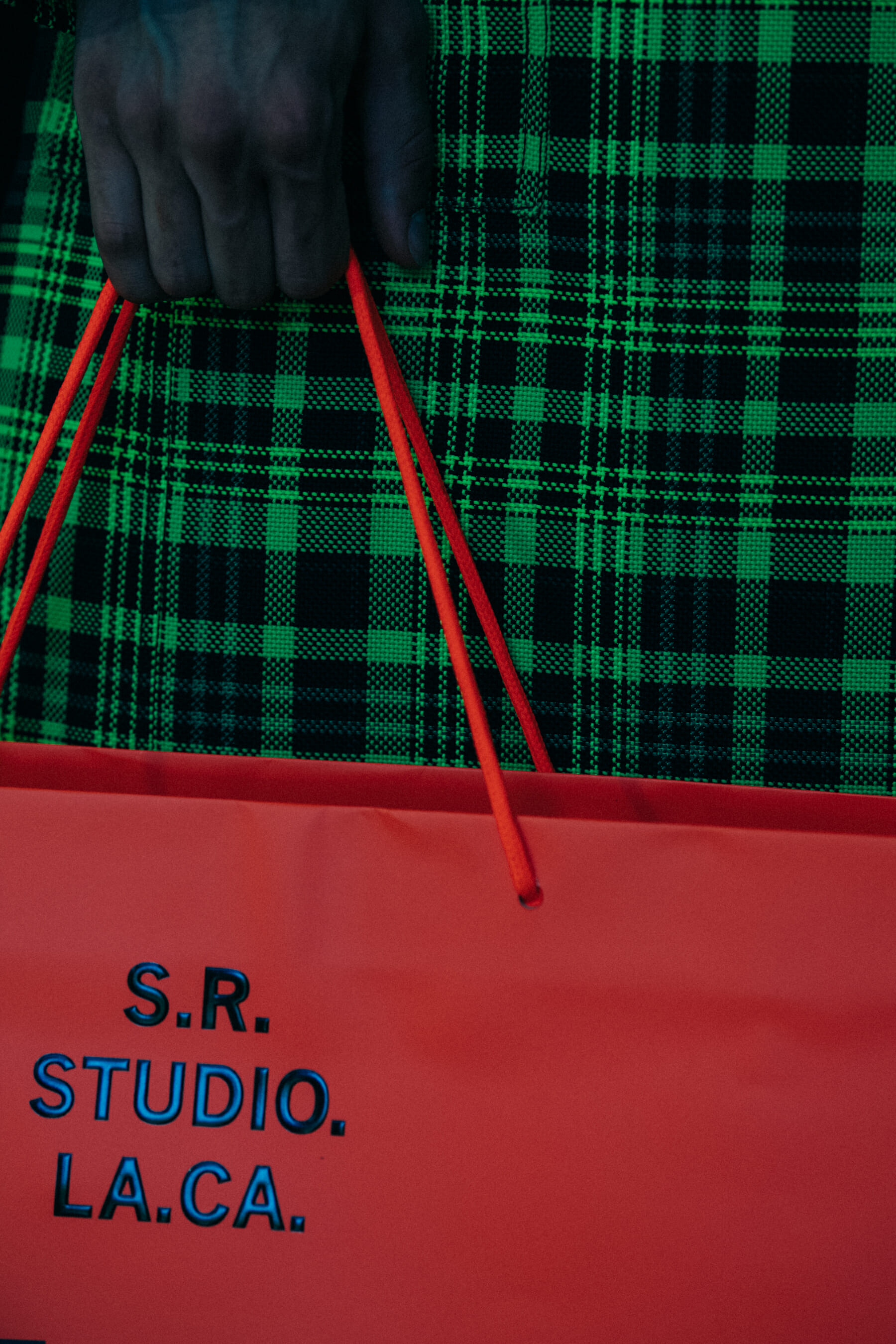 Red bags at S.R. STUDIO LA.CA.