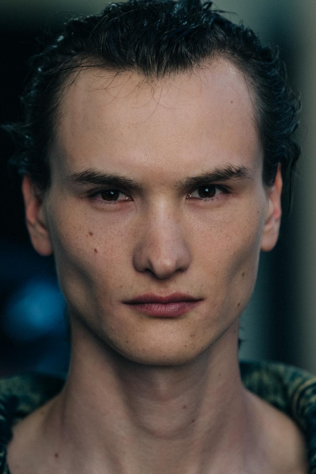 Portrait of model at S.R. STUDIO LA.CA.