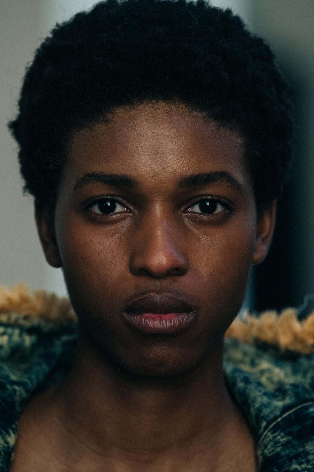 Portrait of model at S.R. STUDIO LA.CA.