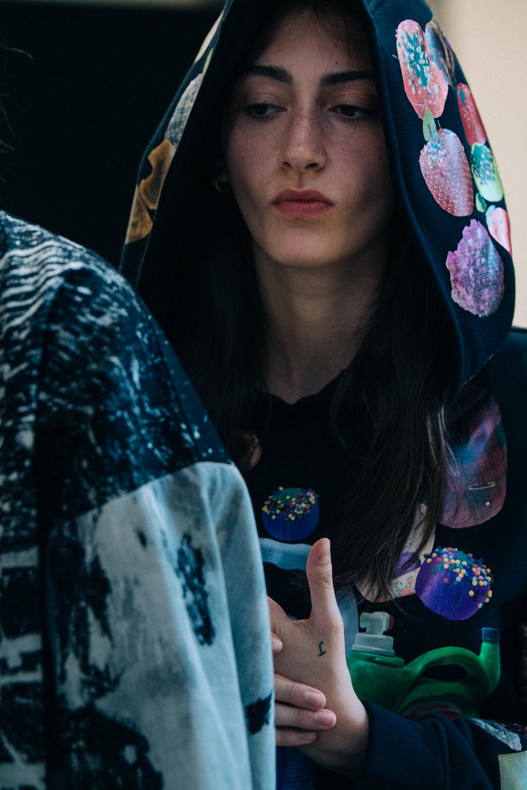Models wearing colourful clothing at S.R. STUDIO LA.CA.