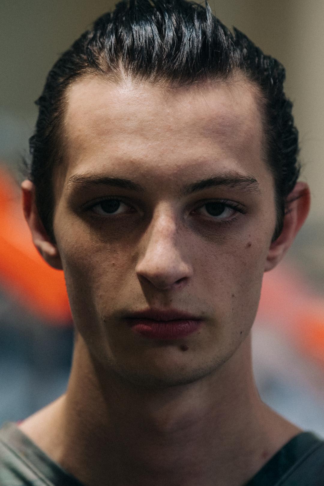 Portrait of model at S.R. STUDIO LA.CA.