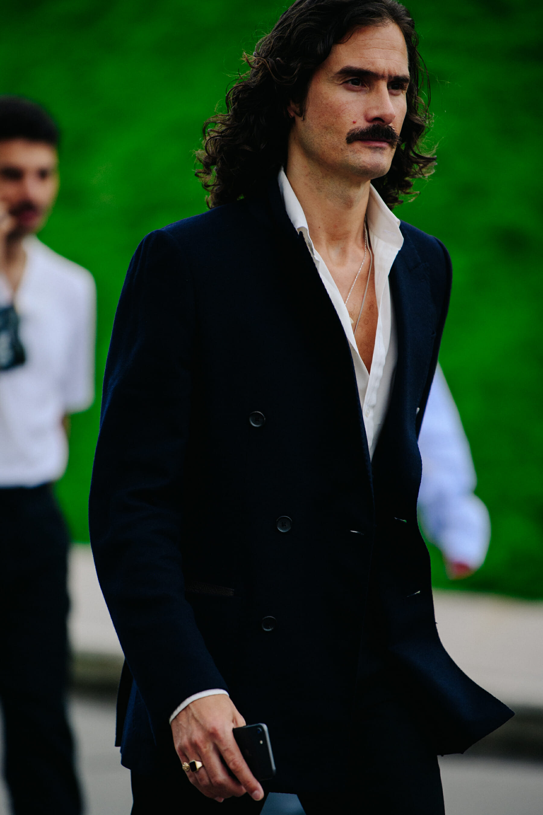 Man wearing black jacket