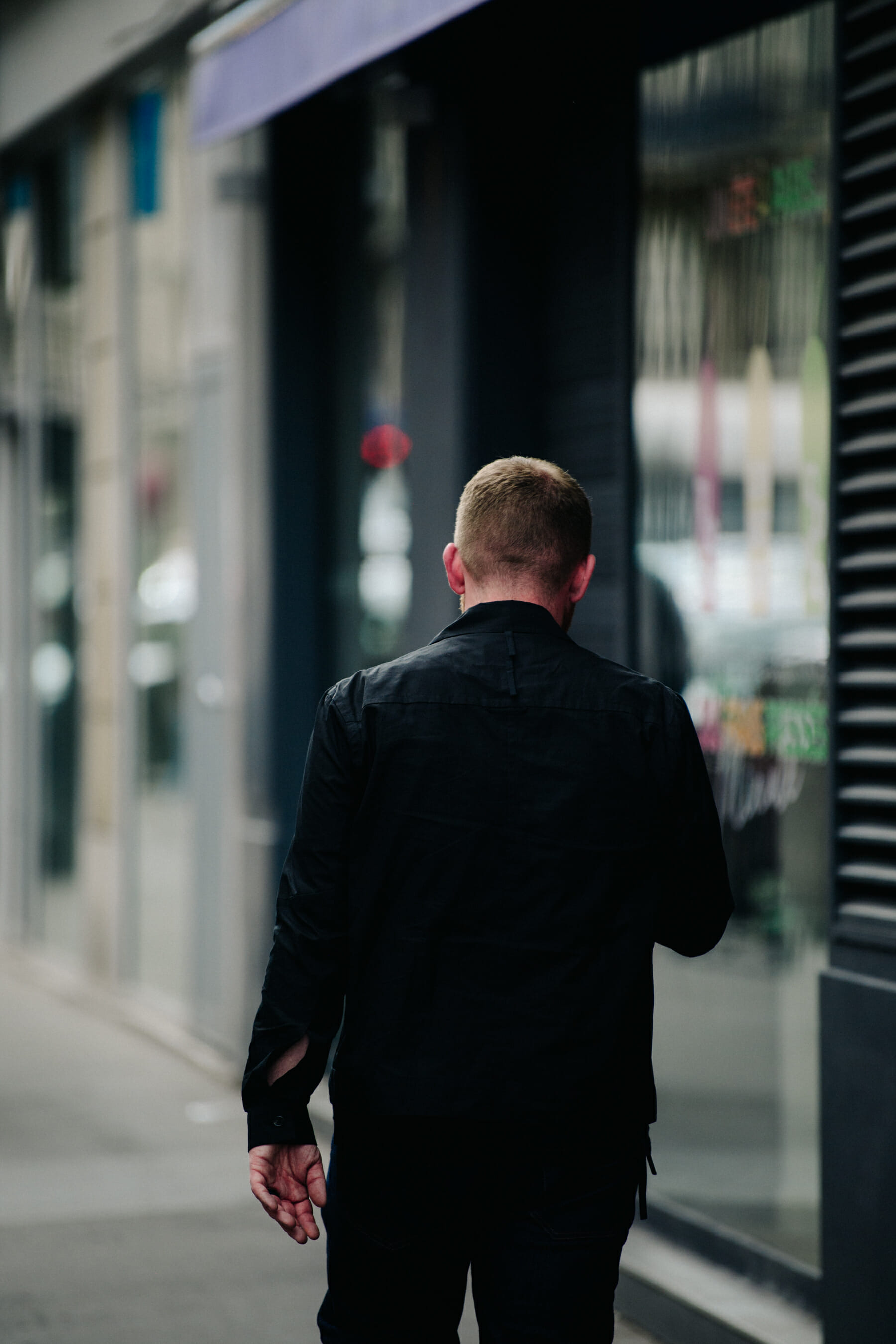 Man wearing black shirt