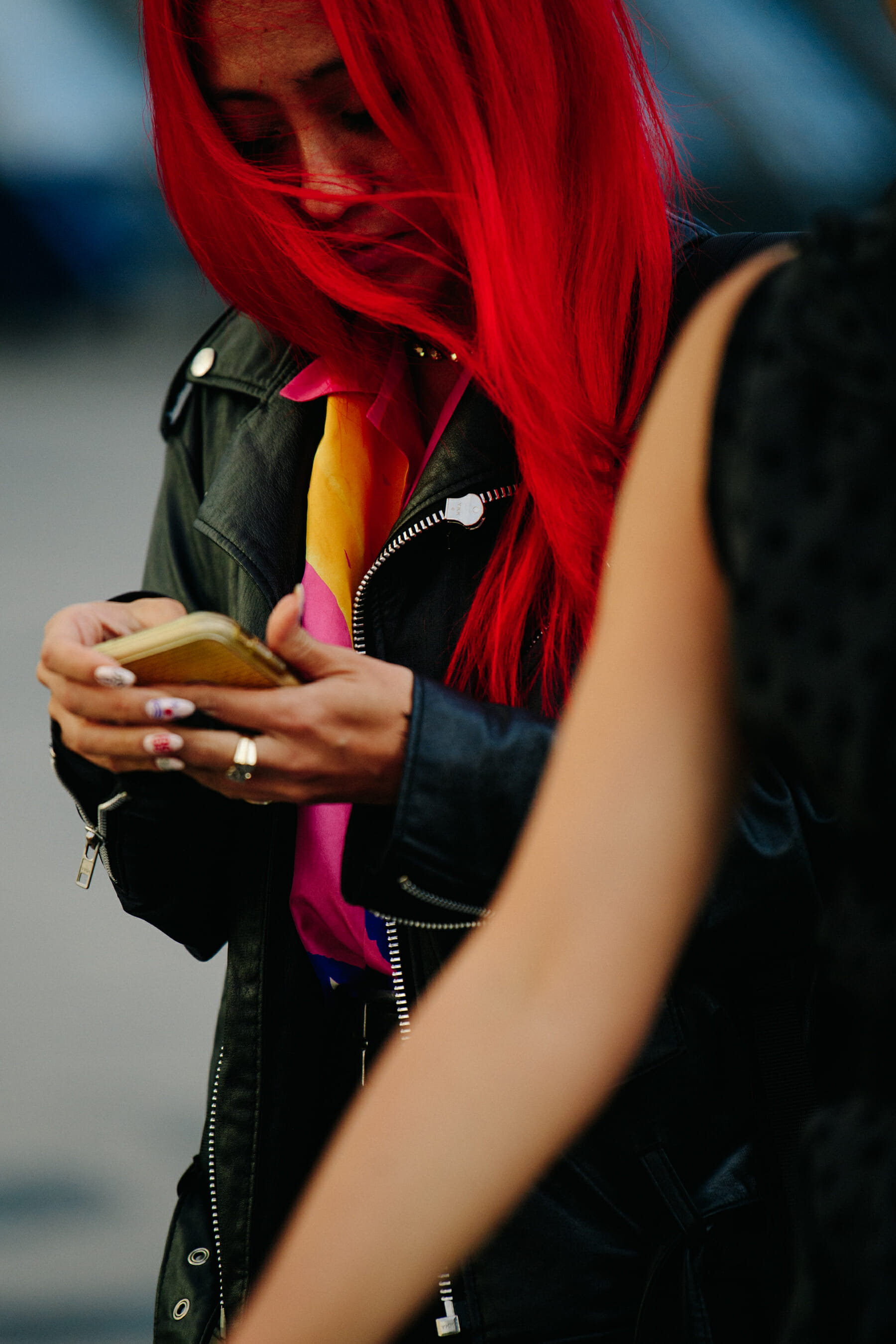 Woman with red hair