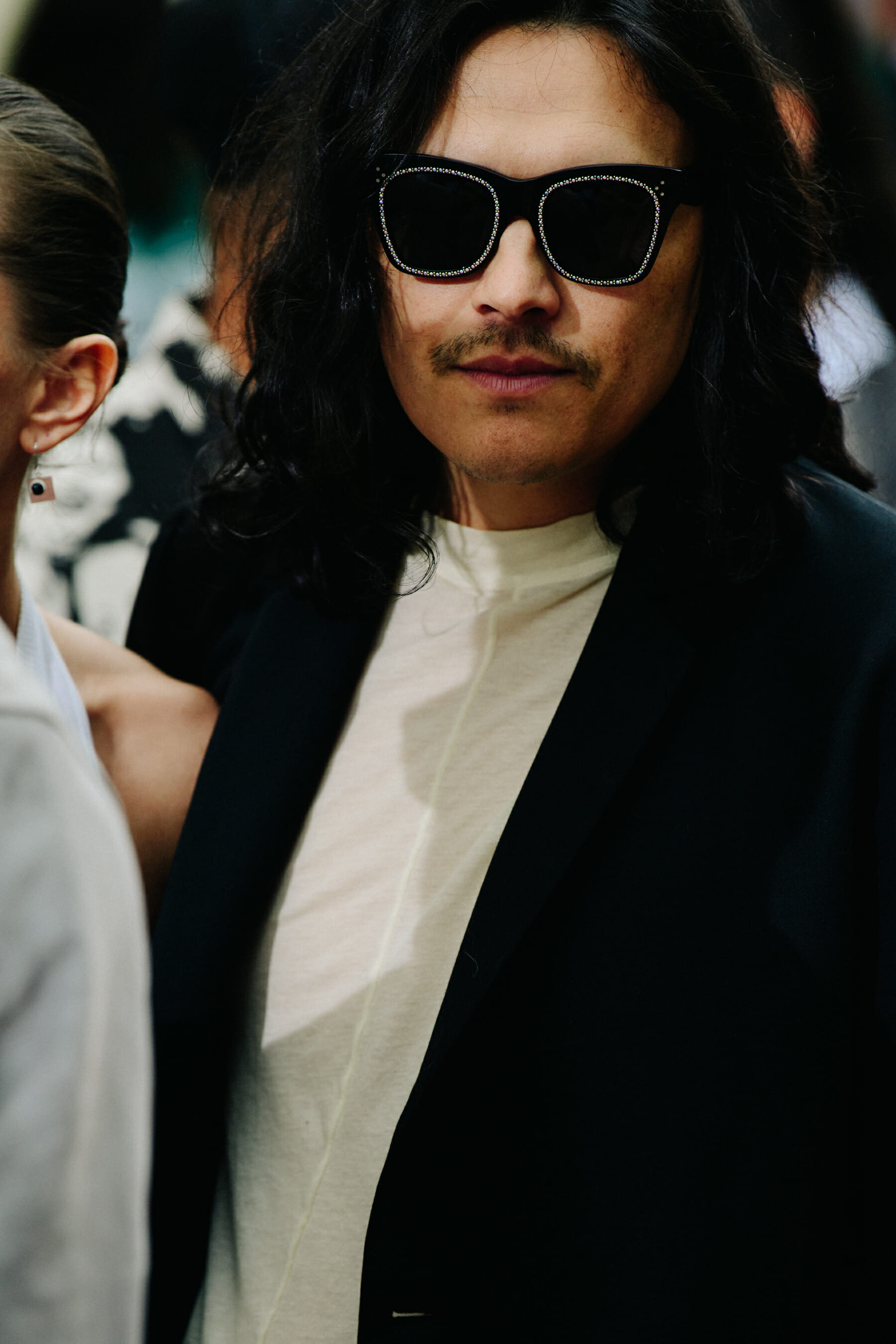 Man wearing white shirt
