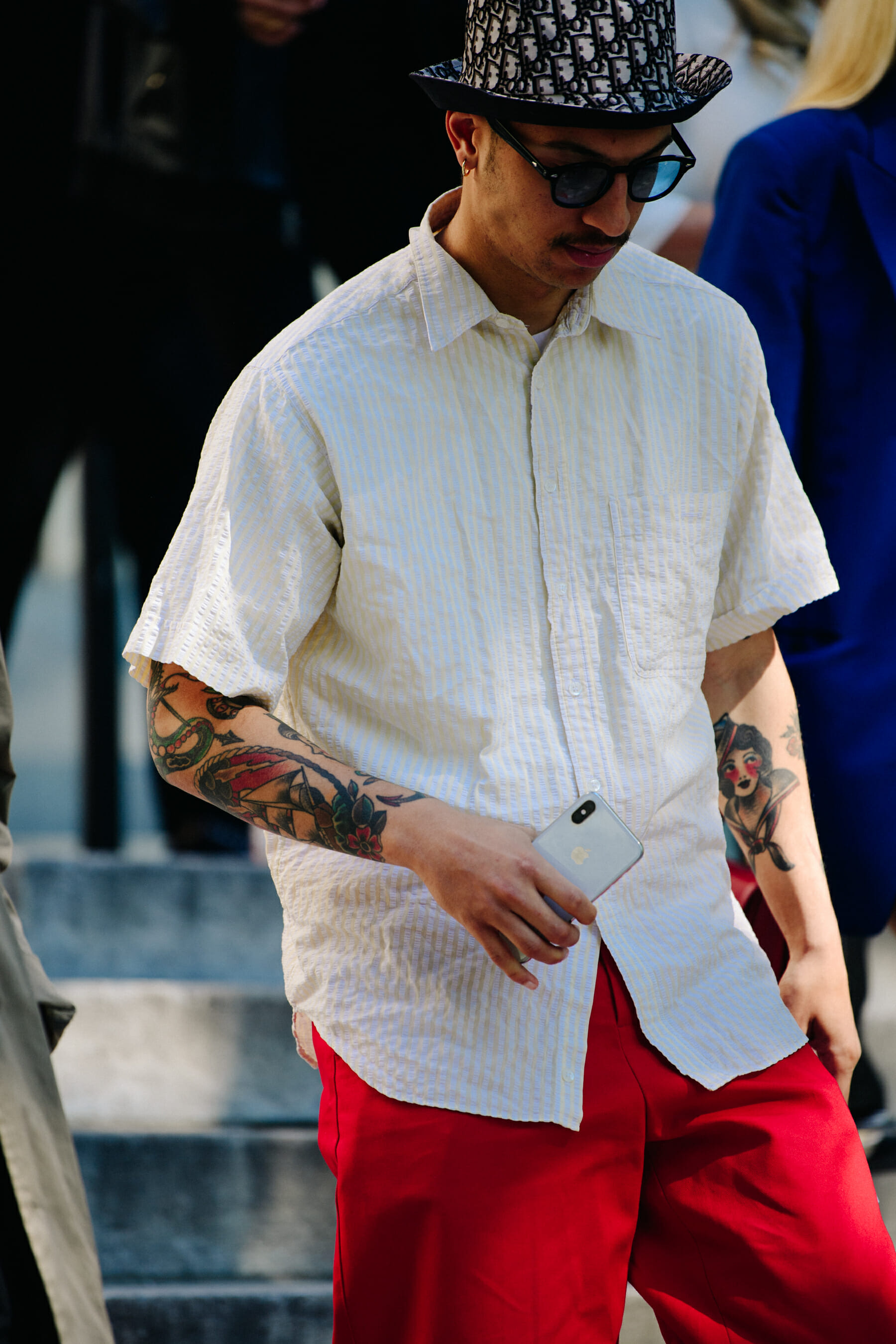 Man wearing Dior hat