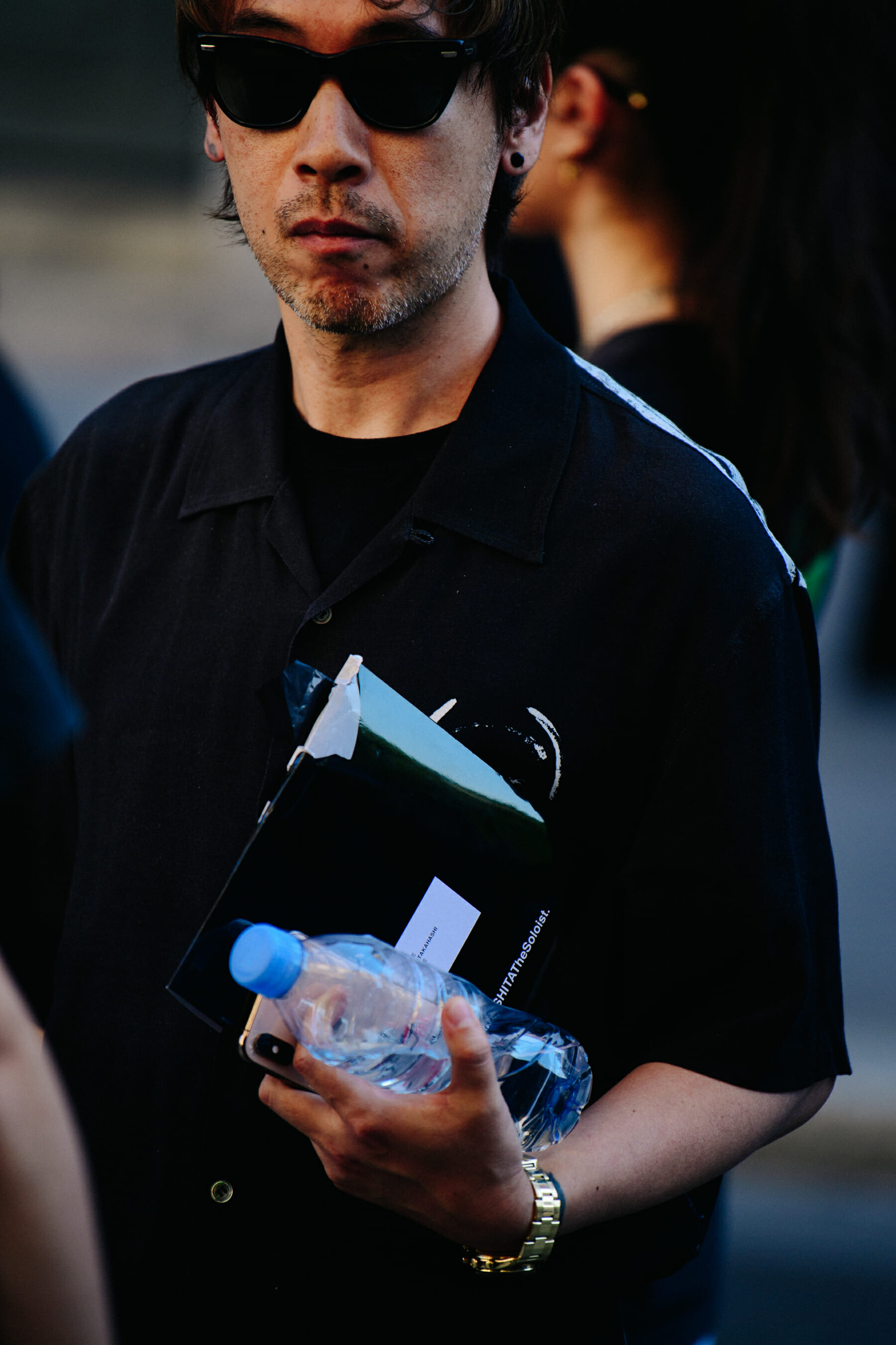 Man wearing black shirt
