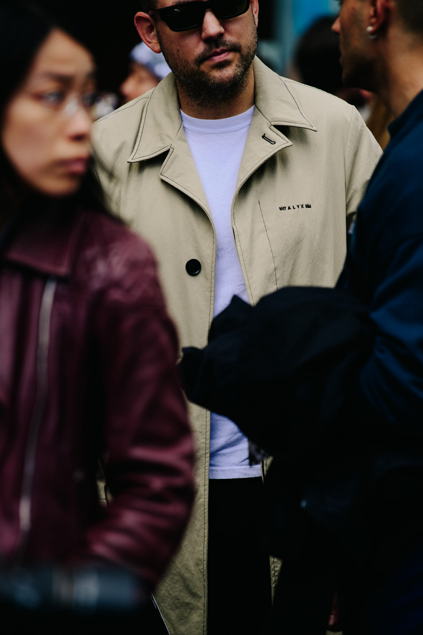 Man wearing Alyx coat
