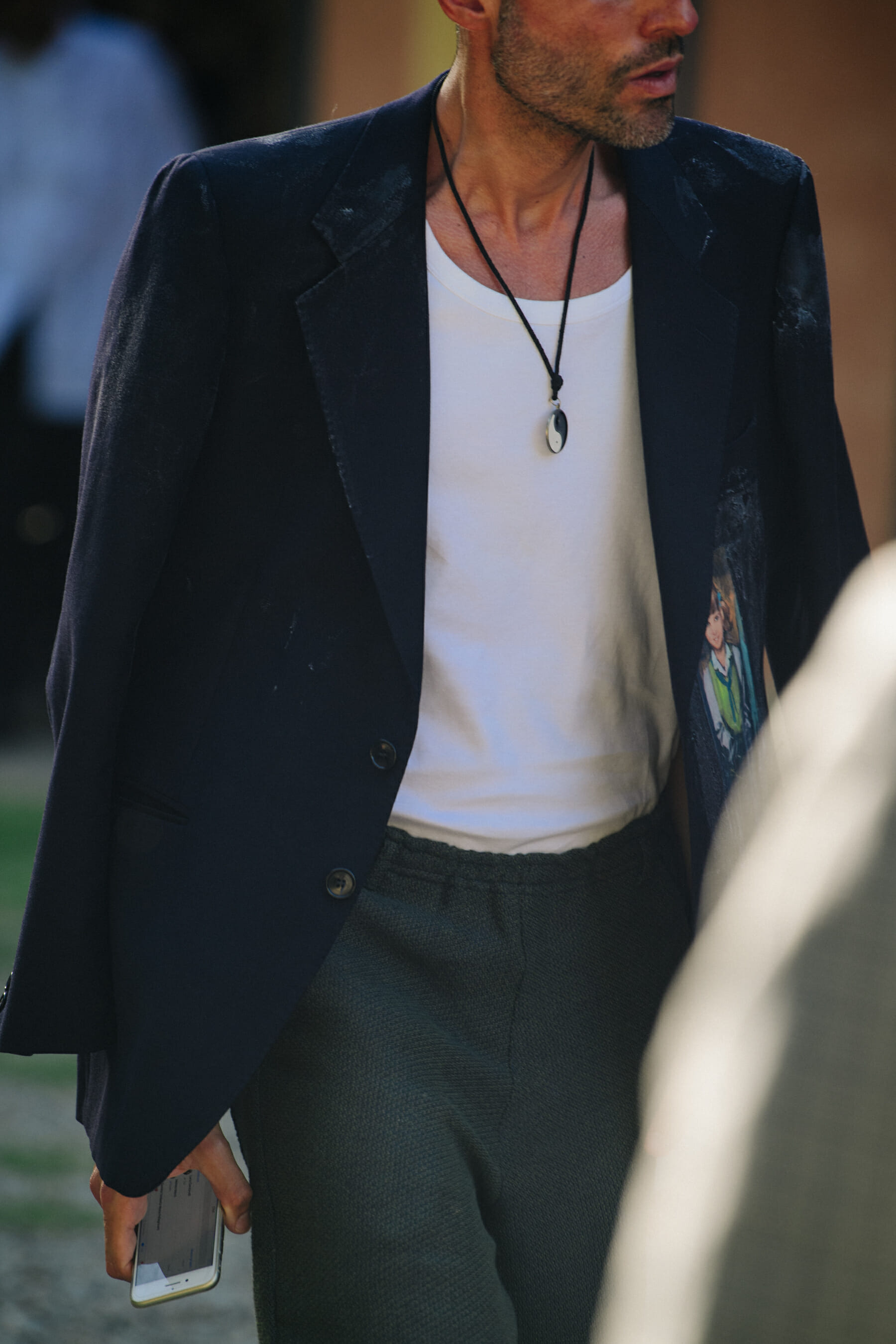 Man wearing black jacket
