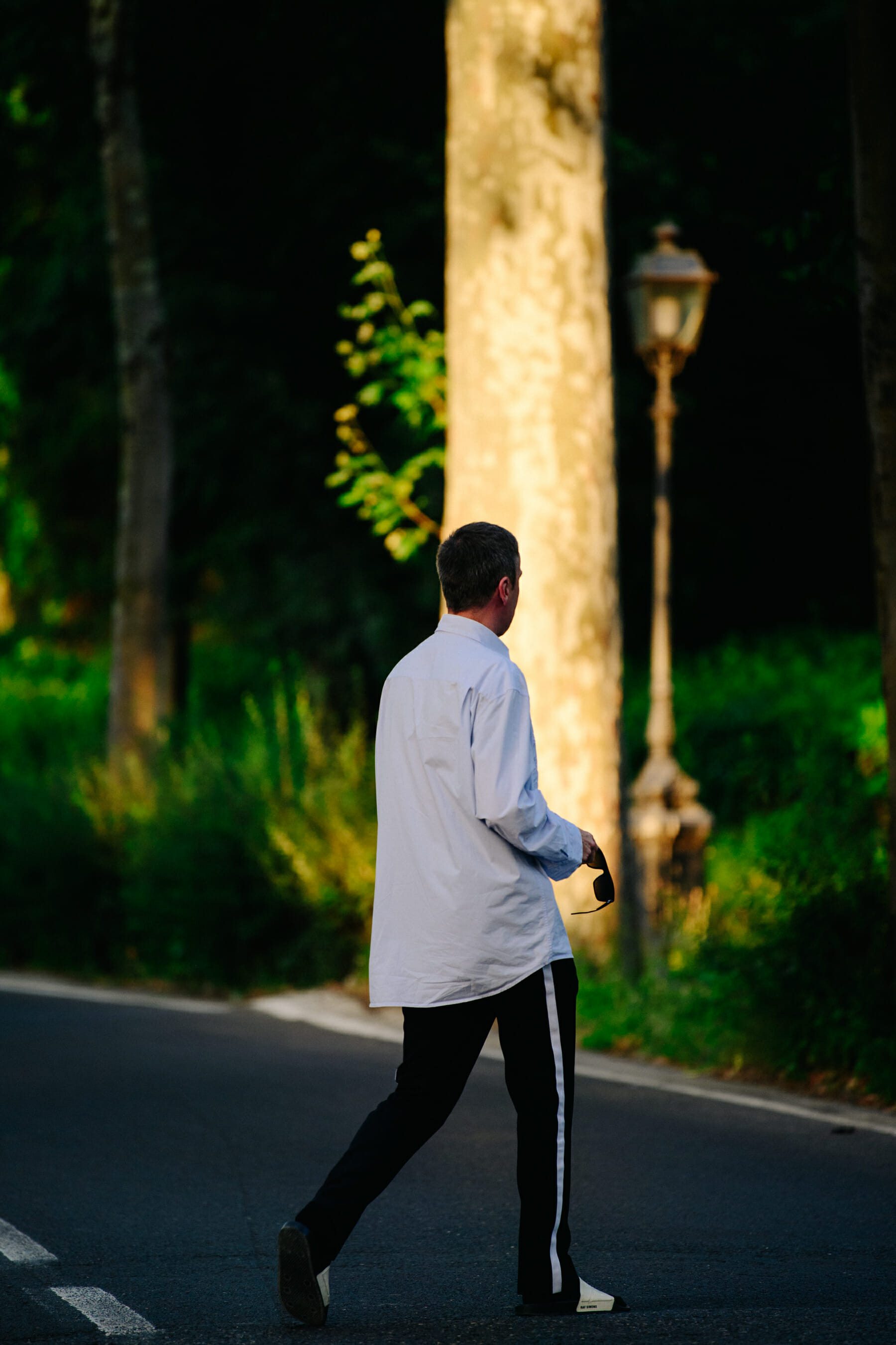 Designer wearing white shirt