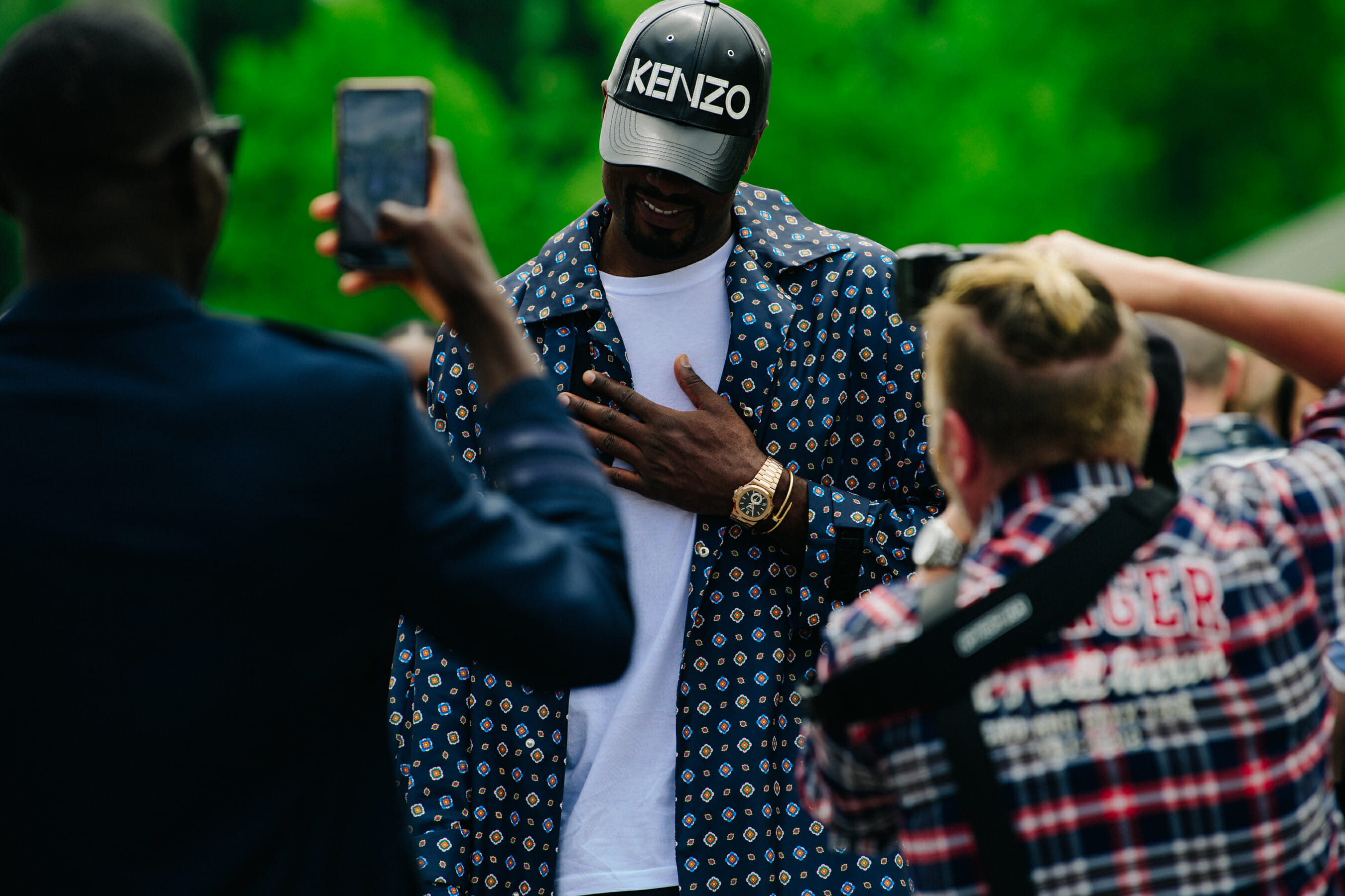 Man wearing Kenzo hat