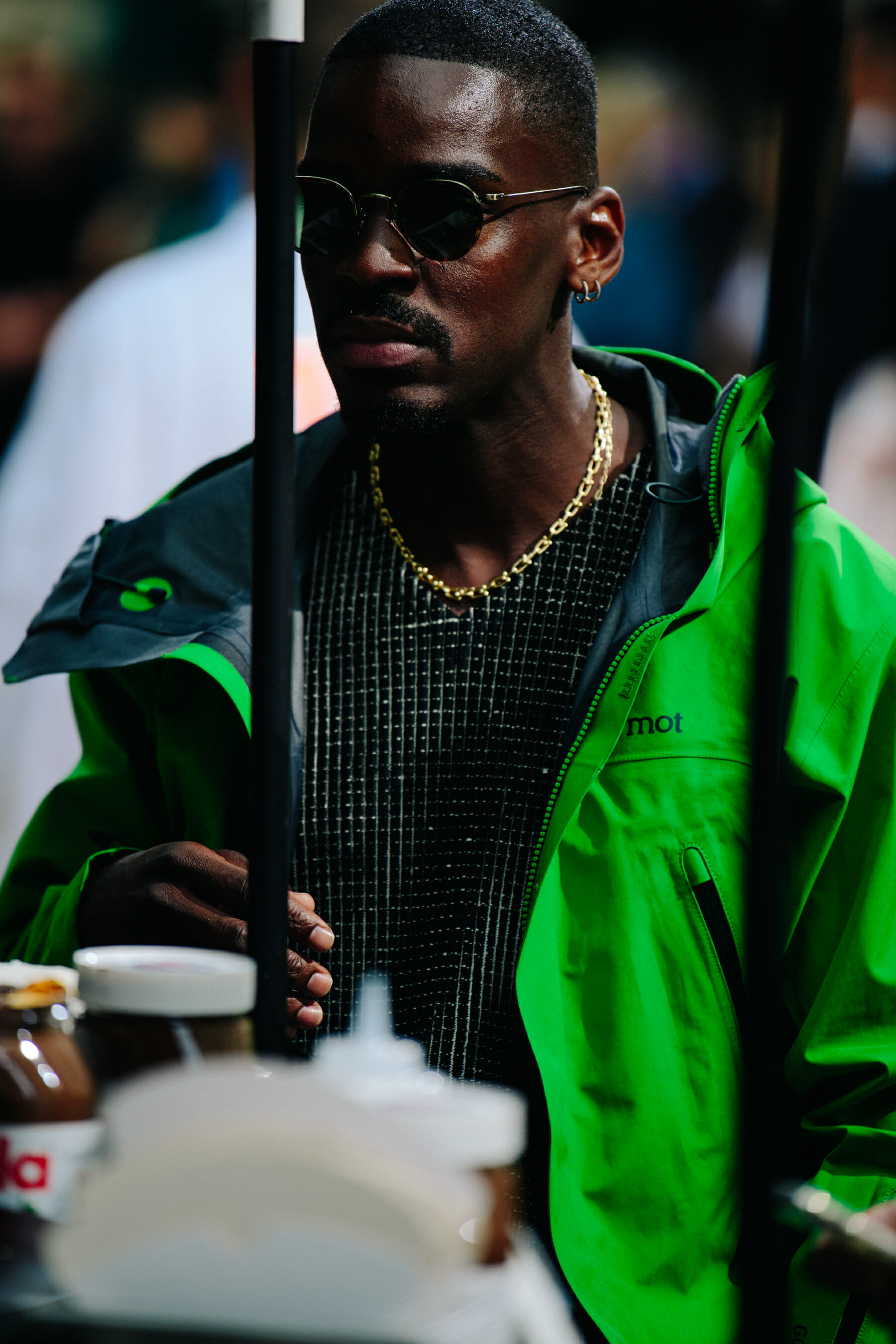 Man wearing Marmot jacket